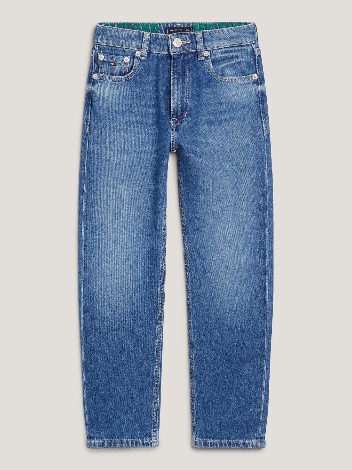 Jeans Skater Con Efecto Desteñido Azul Tommy Hilfiger-4