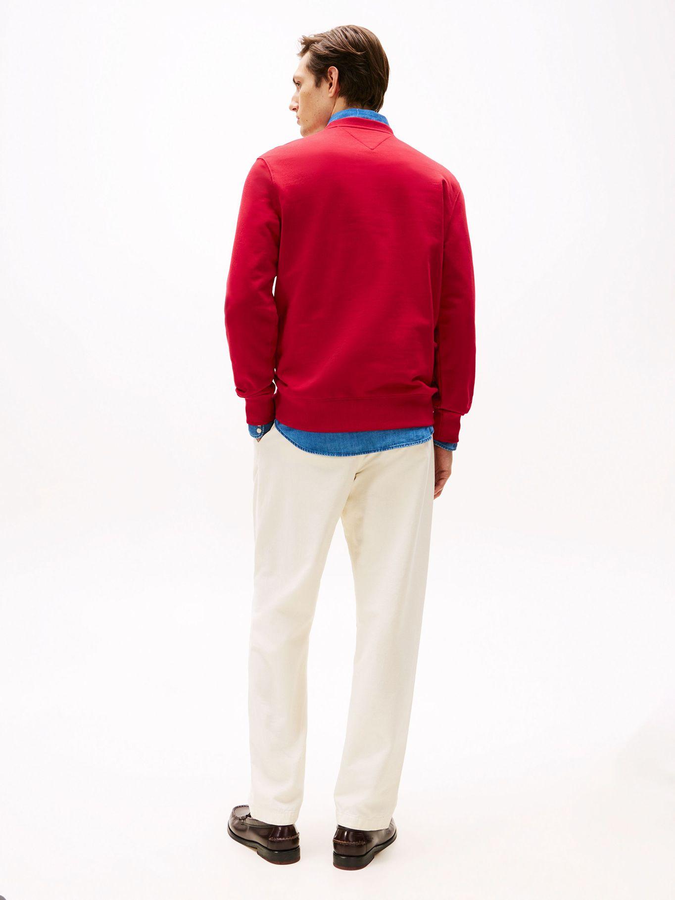 Polerón Solid de Cuello Redondo Rojo Tommy Hilfiger-2