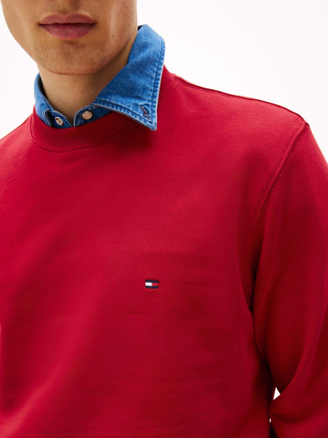 Polerón Solid de Cuello Redondo Rojo Tommy Hilfiger-3