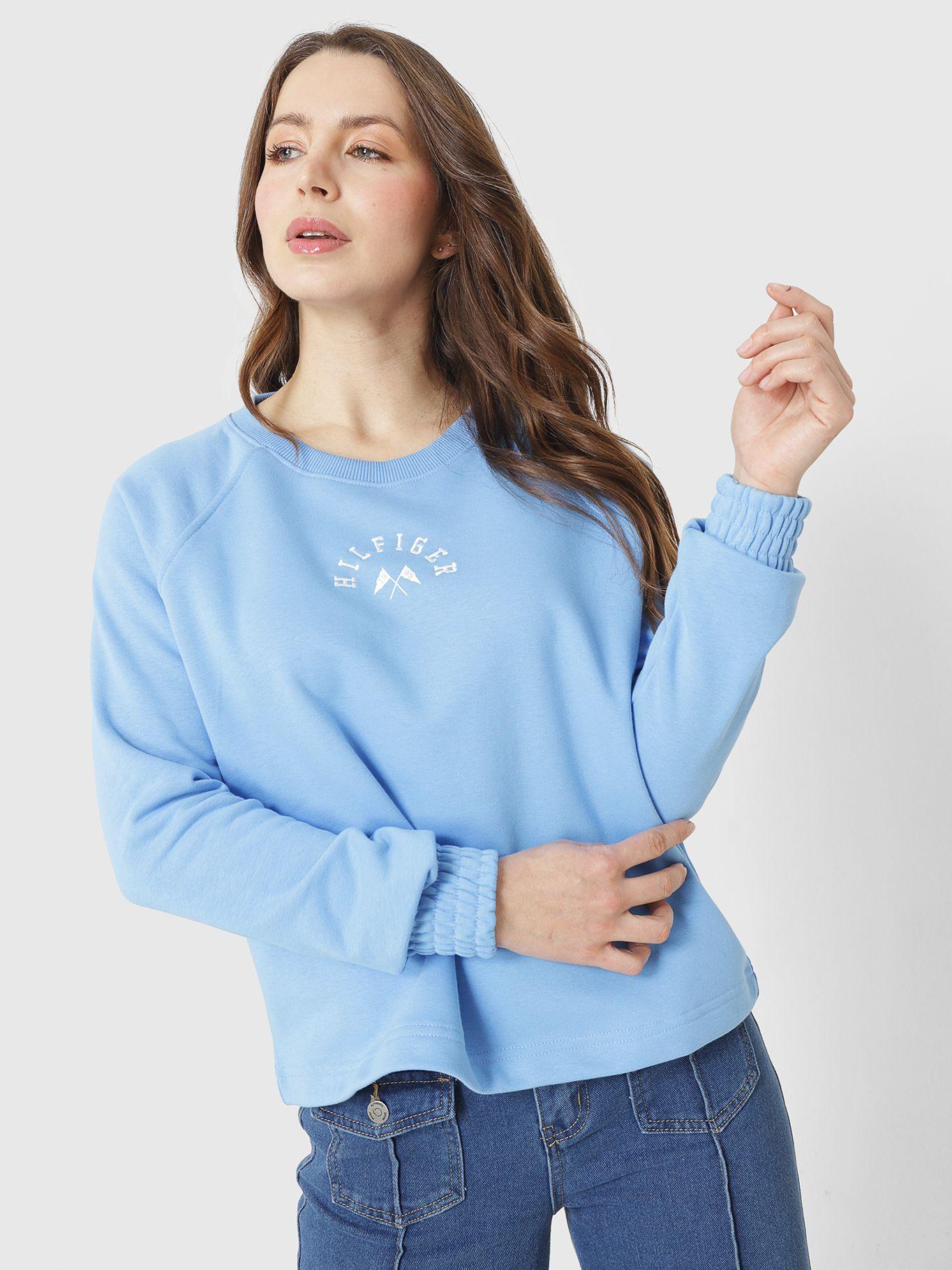 Polerón Sport Relaxed Graphic Celeste Tommy Hilfiger-0