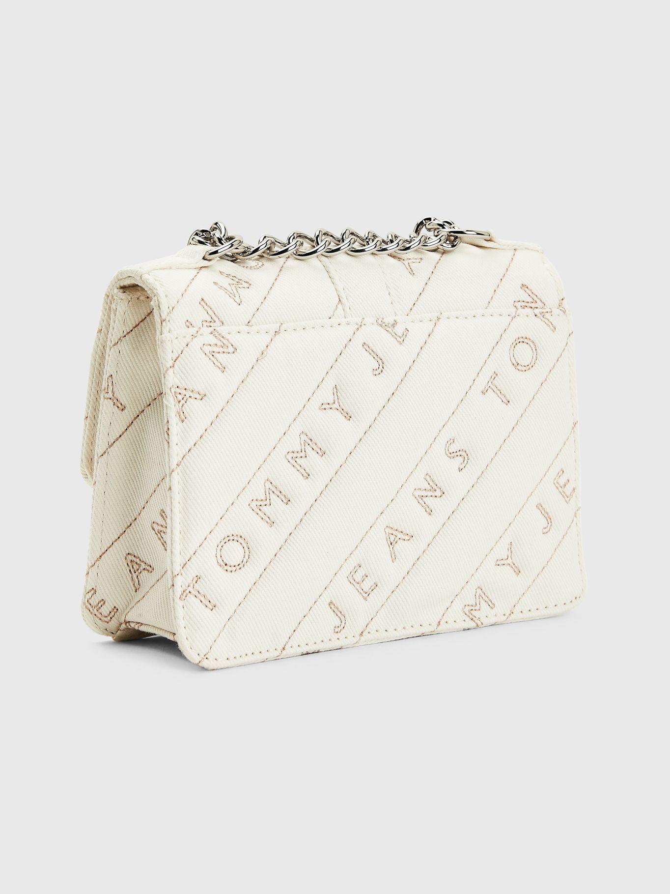 Cartera Fem Con Logo Bordado Beige Tommy Hilfiger-1