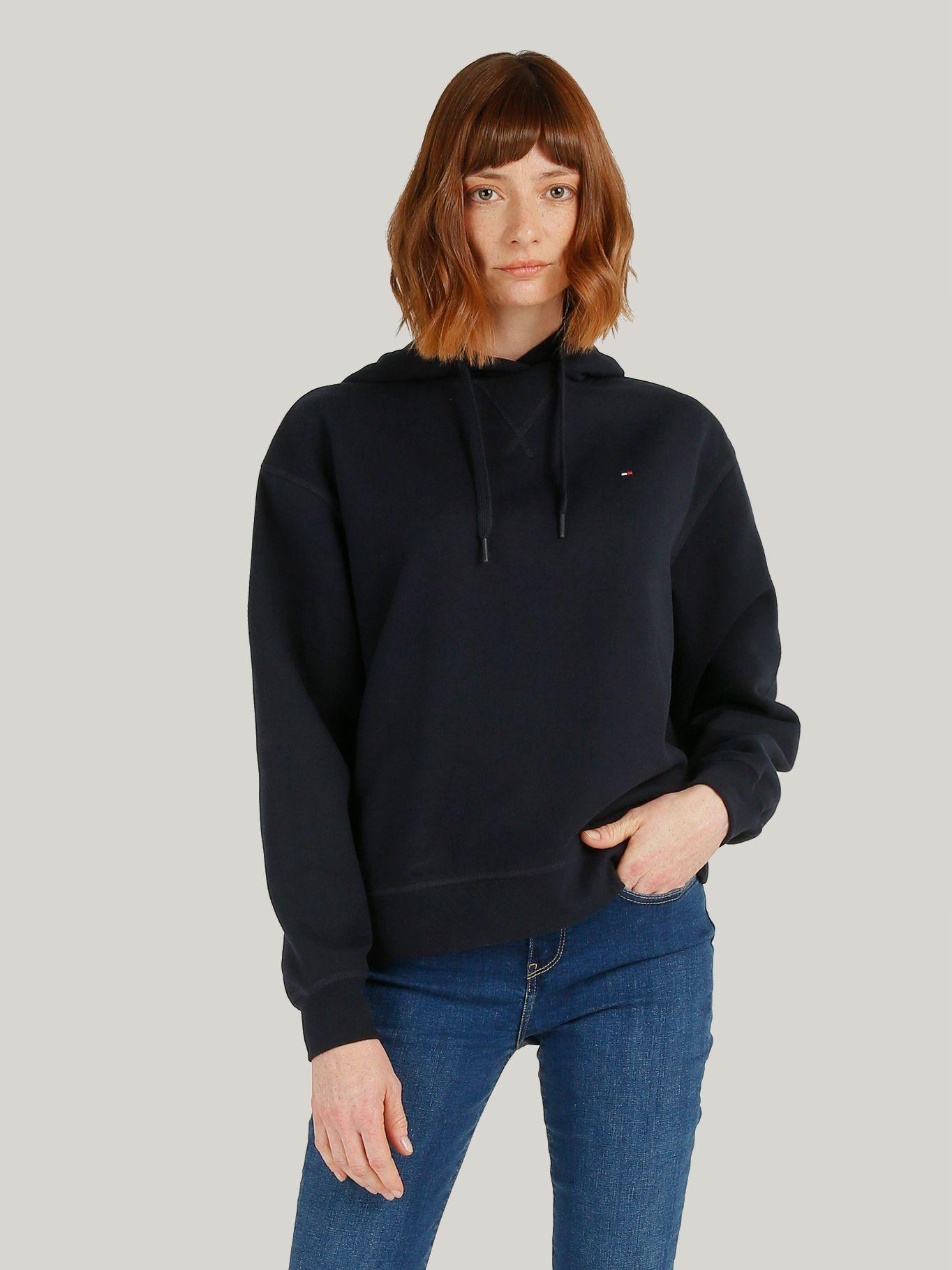 Polerón Hoodie Con Logo Bordado DW5 Azul Tommy Hilfiger-0