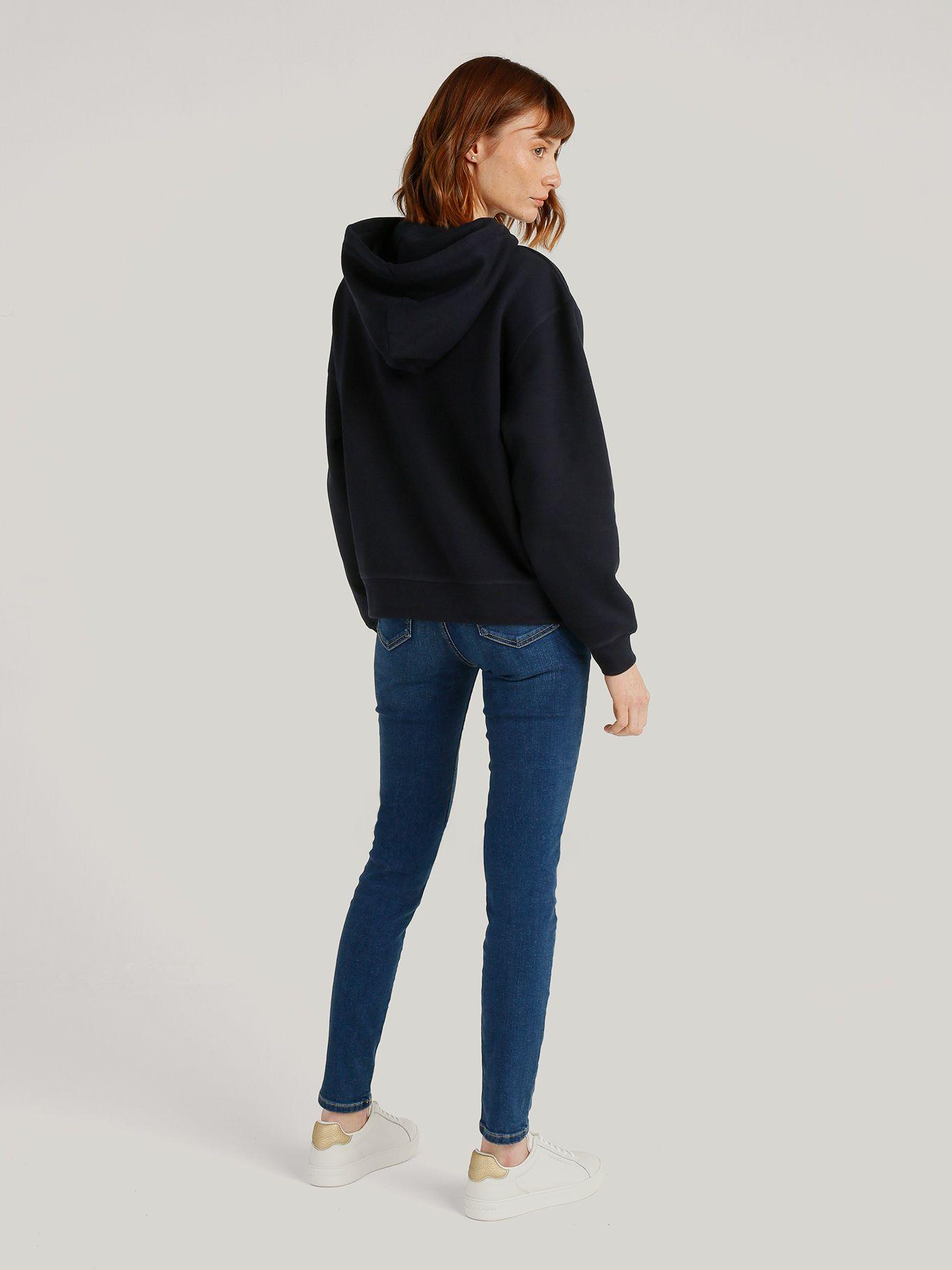 Polerón Hoodie Con Logo Bordado DW5 Azul Tommy Hilfiger-2
