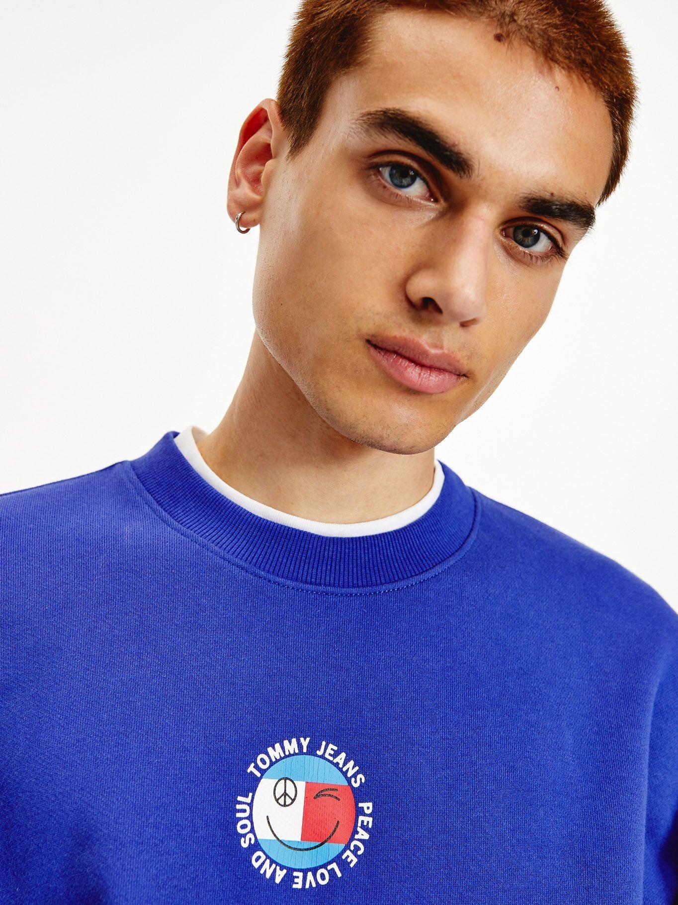 Polerón Peace Smiley Azul Tommy Jeans F2-2