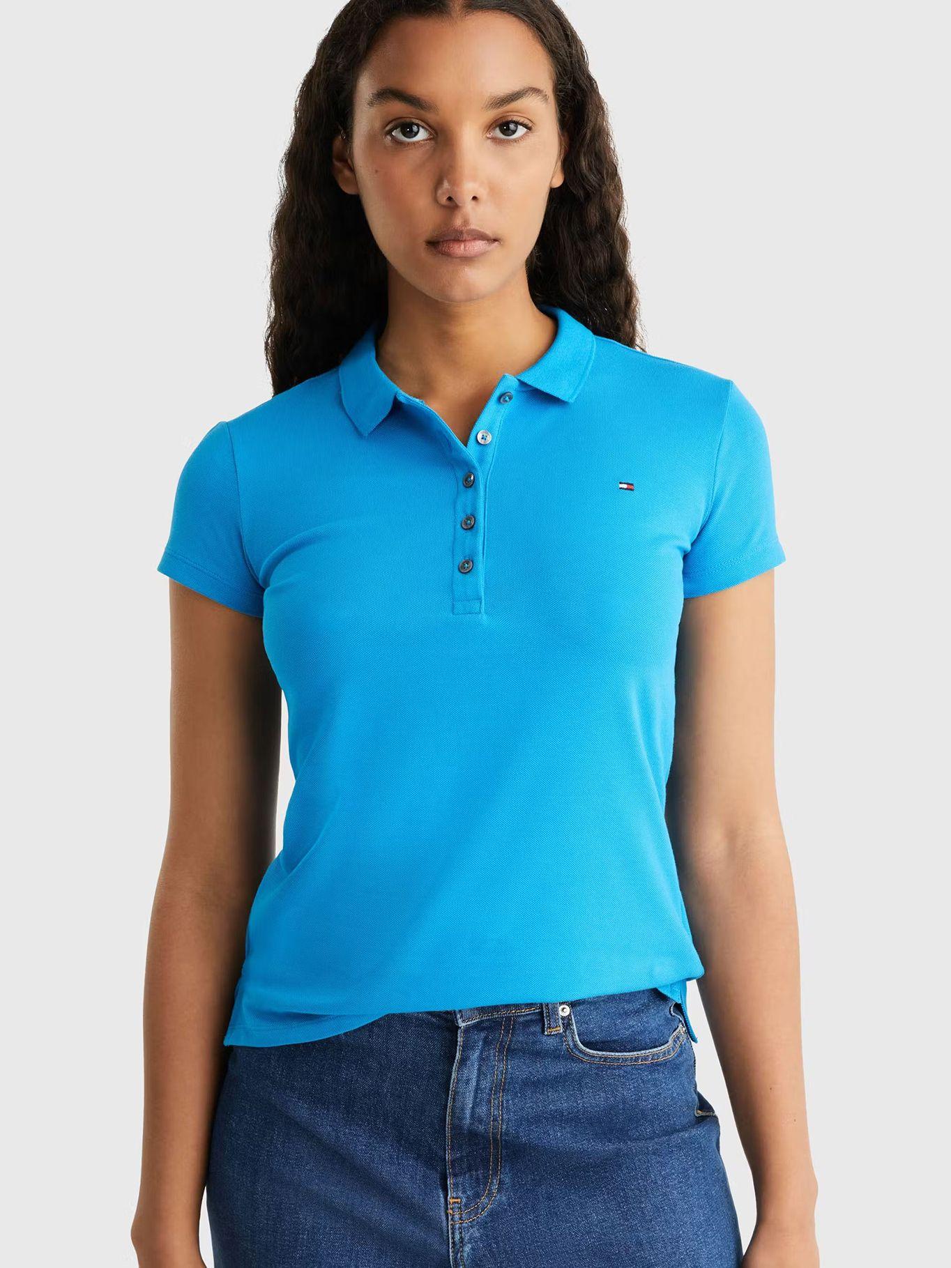 Polo Essential Fit Slim Celeste Tommy Hilfiger-3