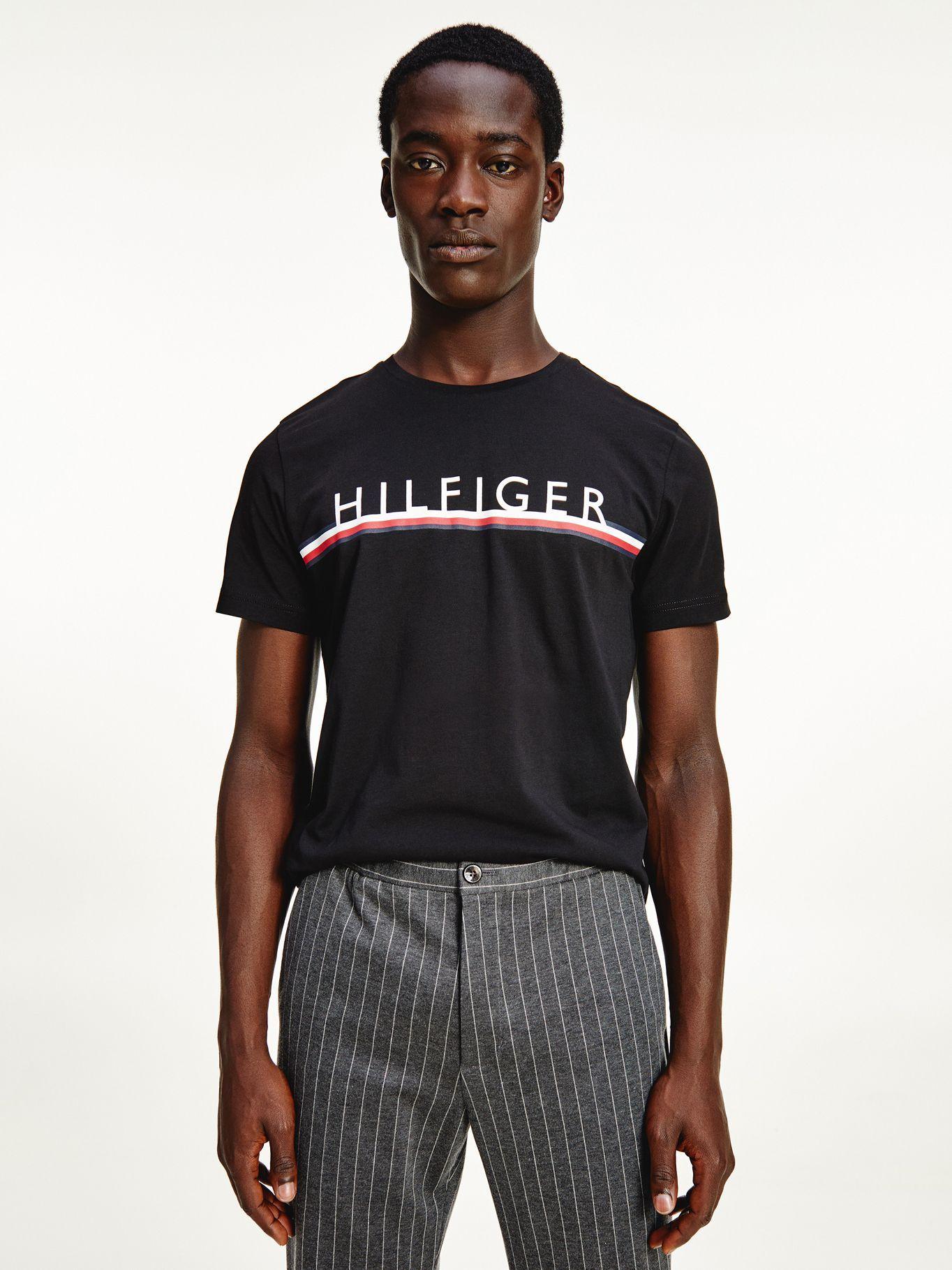 Polera Corporate Stripe Negro Tommy Hilfiger-0