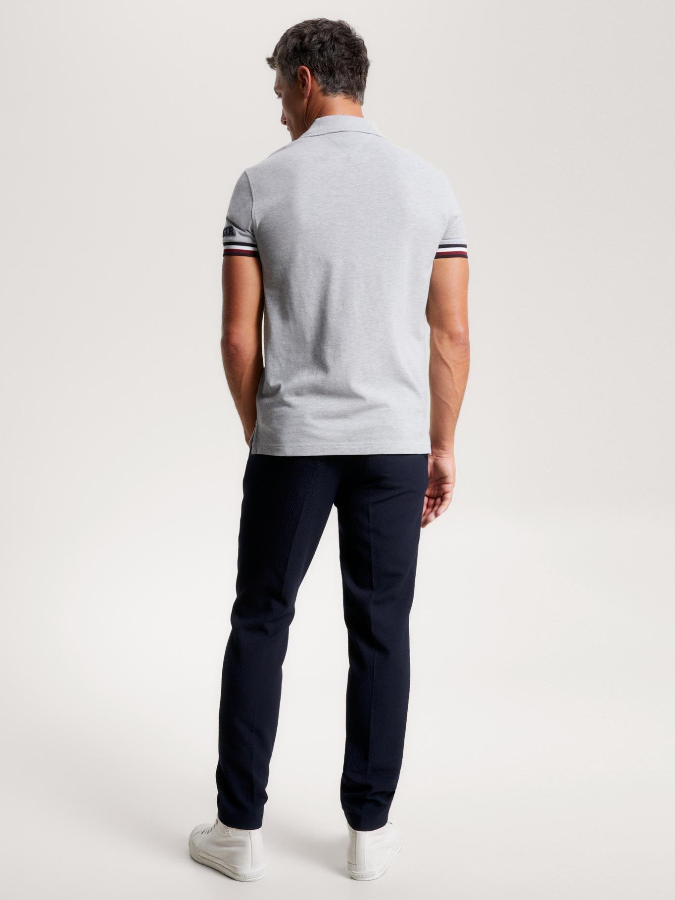 Polo Monotype Slim Fit Gris Tommy Hilfiger-2