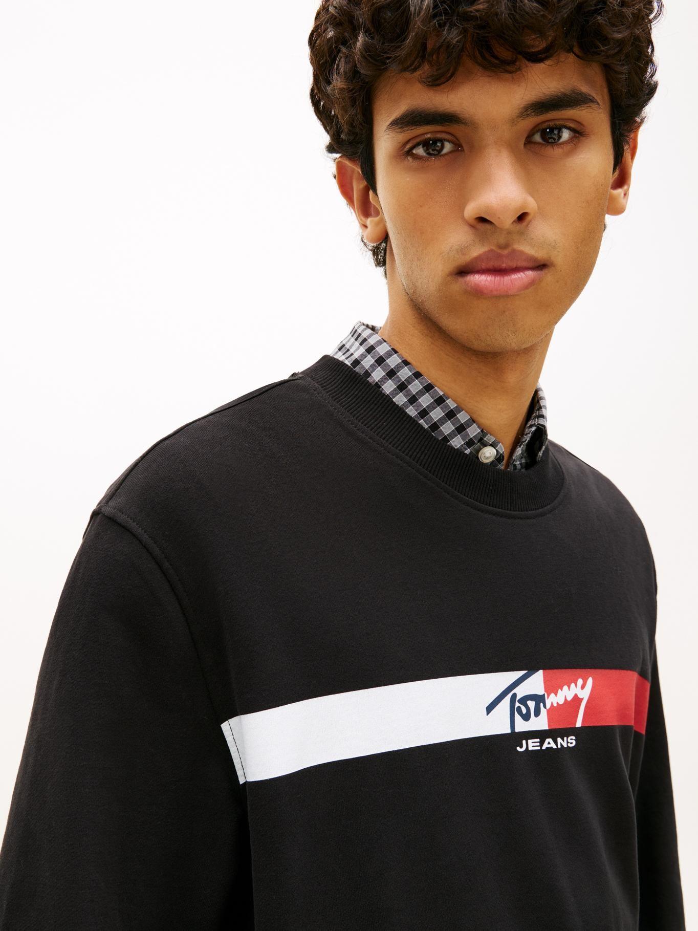 Polerón Con Logo Signature Stripe-3