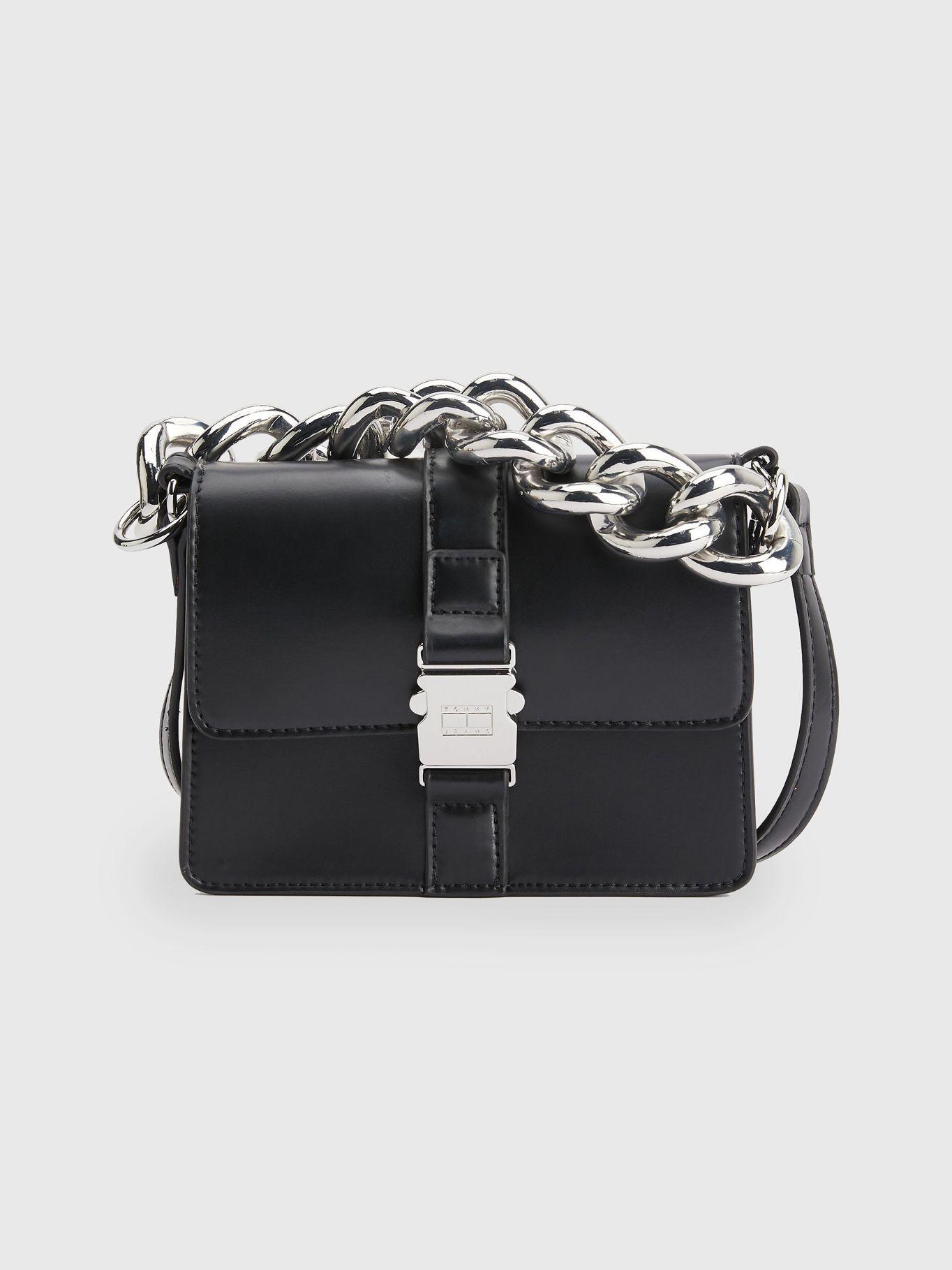 Cartera Chain Con Logo Negro Tommy Hilfiger-0