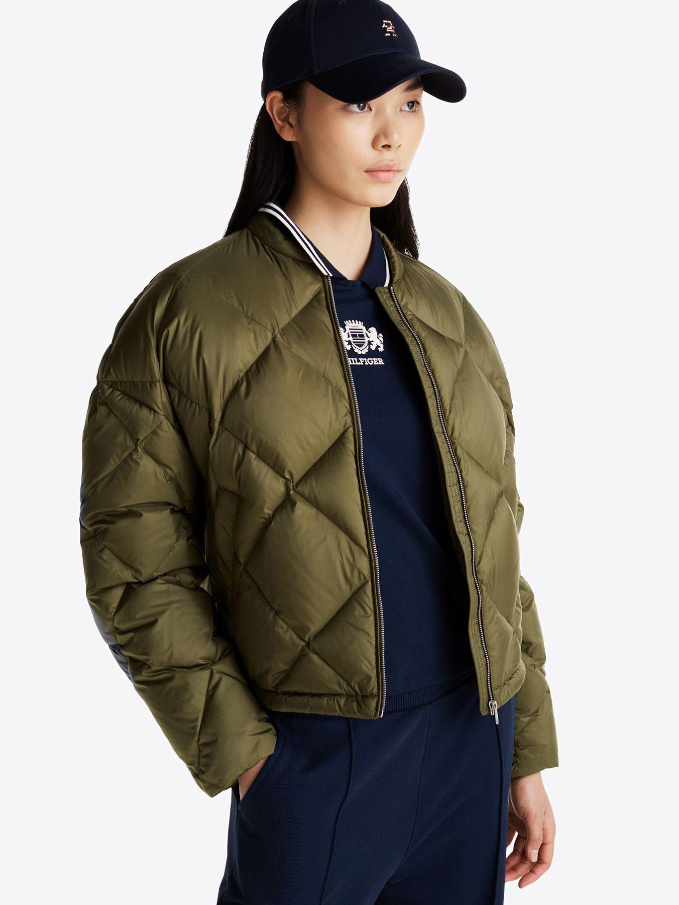 Parka Estilo Bomber Acolchada Verde Tommy Hilfiger-0