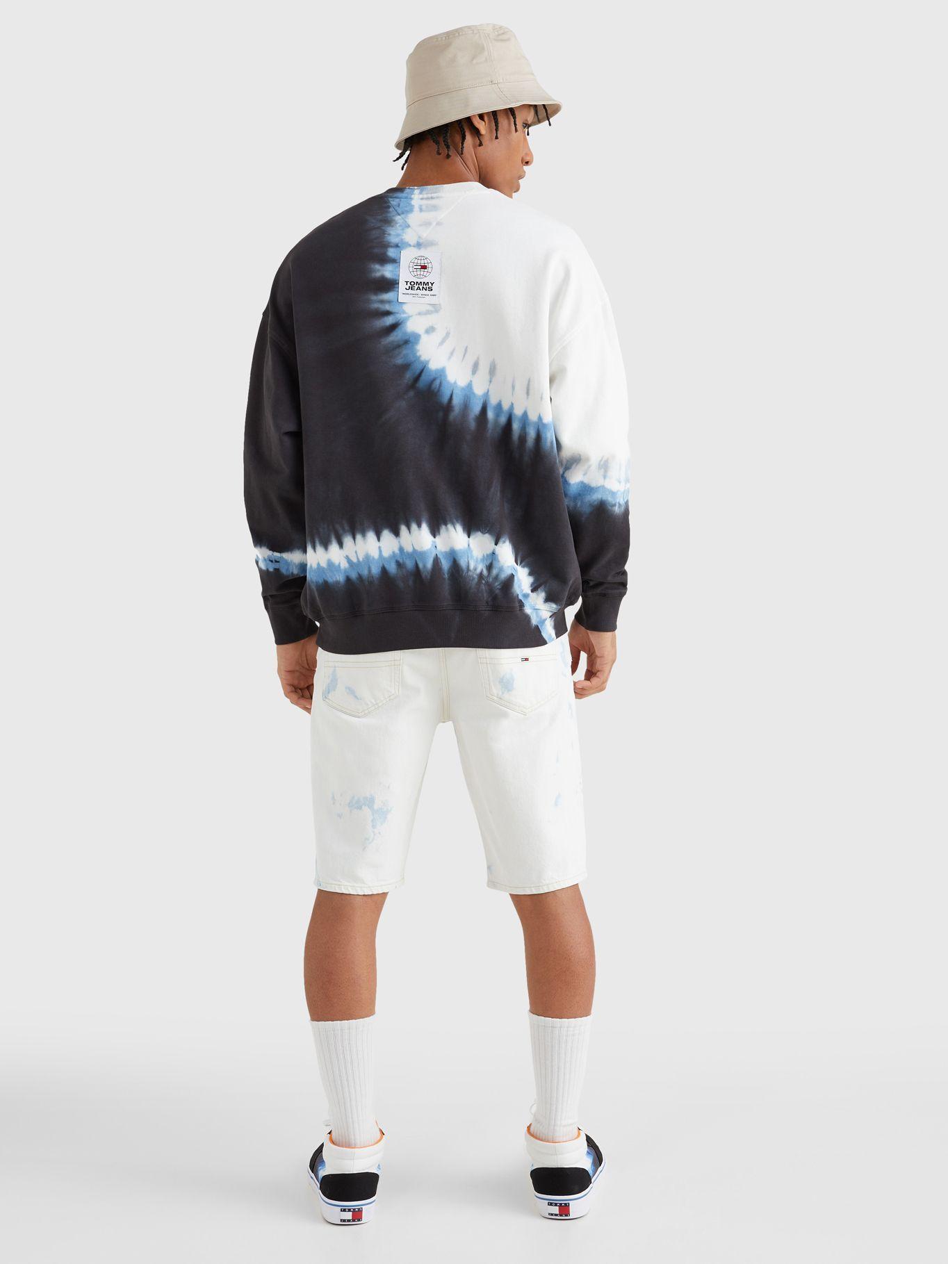 Polerón Tie Dye De Algodón C-Neck Azul Tommy Hilfiger-1