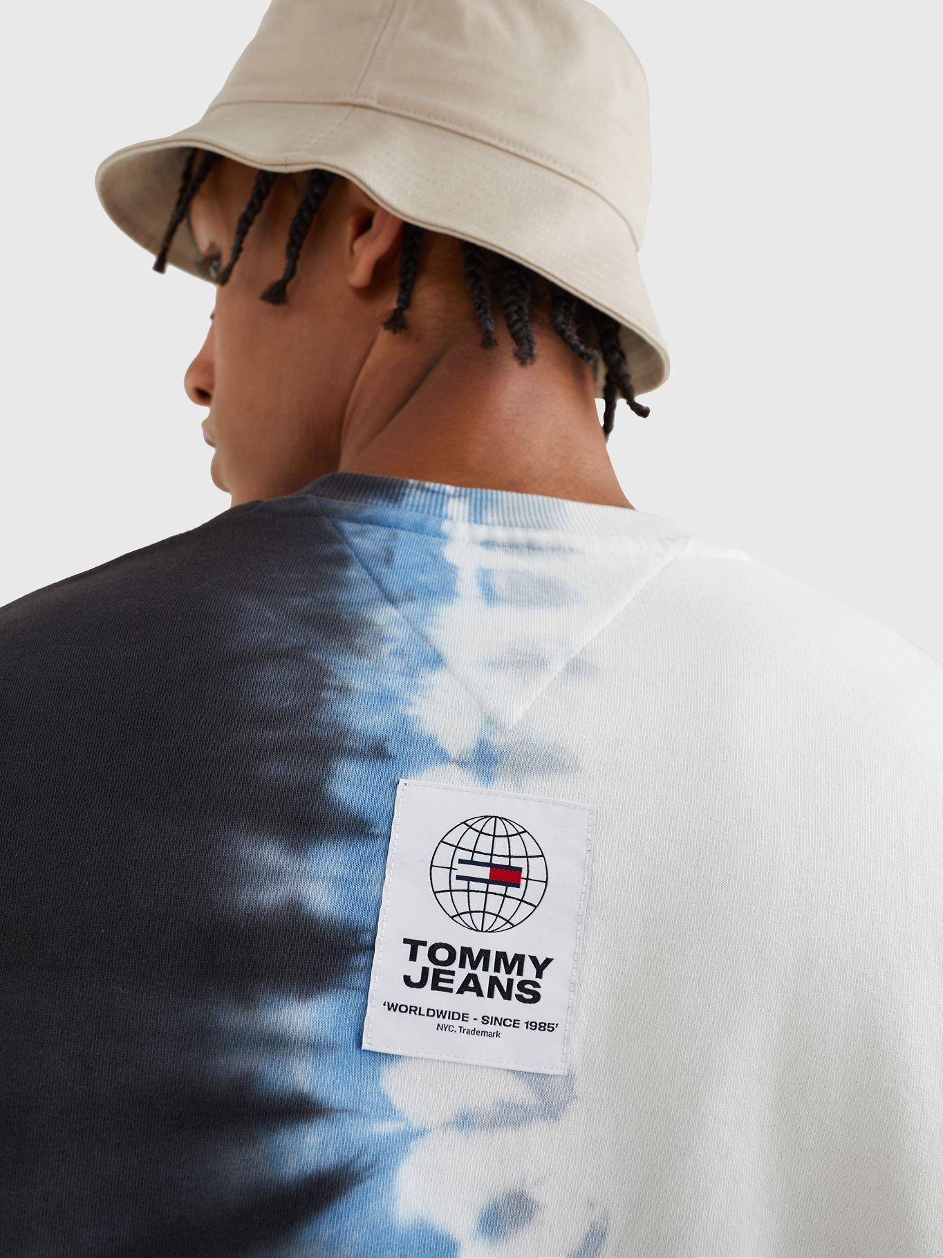 Polerón Tie Dye De Algodón C-Neck Azul Tommy Hilfiger-2