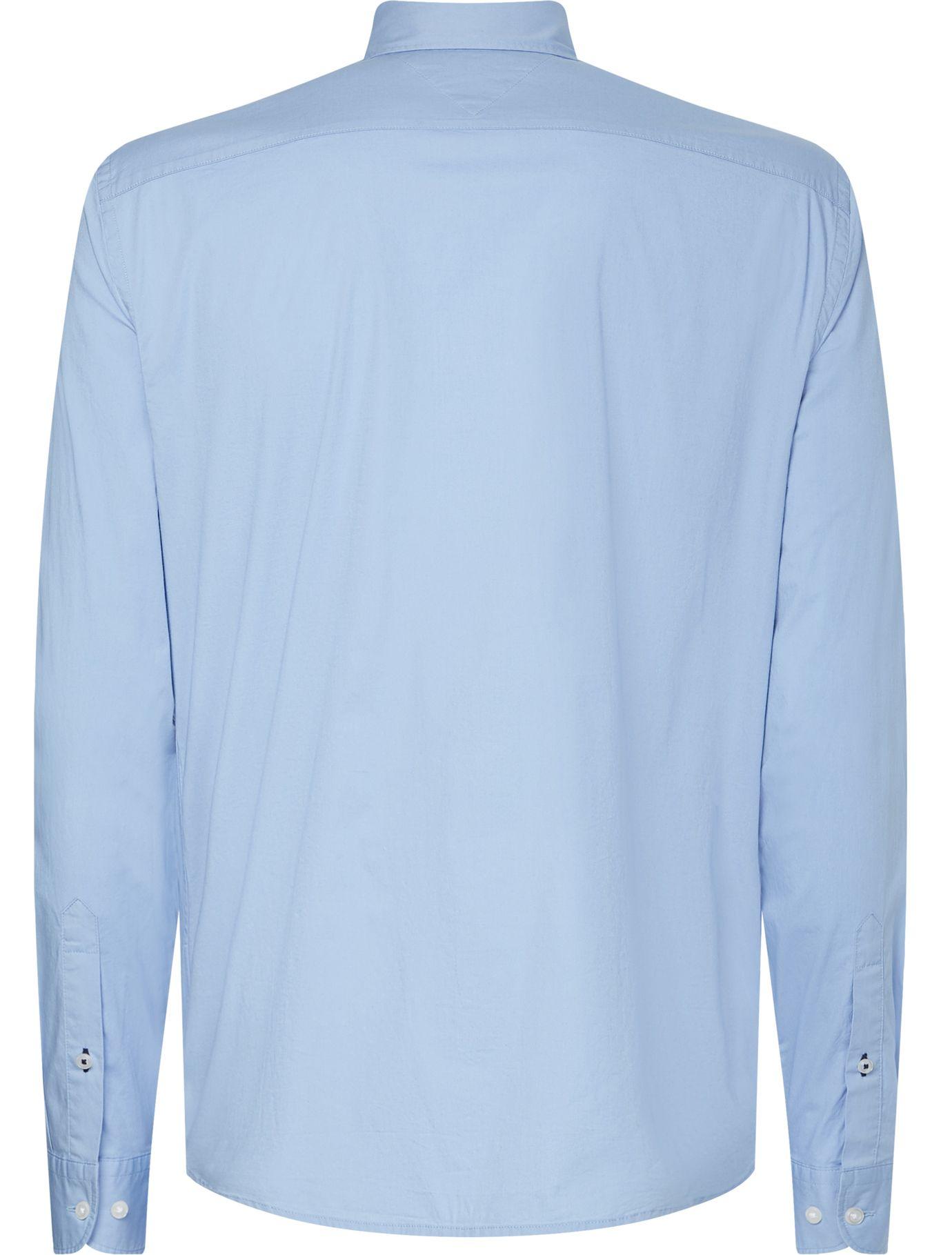 Camisa Classic Flex Con Logo Celeste Tommy Hilfiger-1