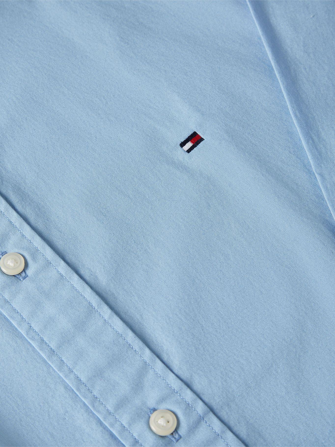 Camisa Classic Flex Con Logo Celeste Tommy Hilfiger-2