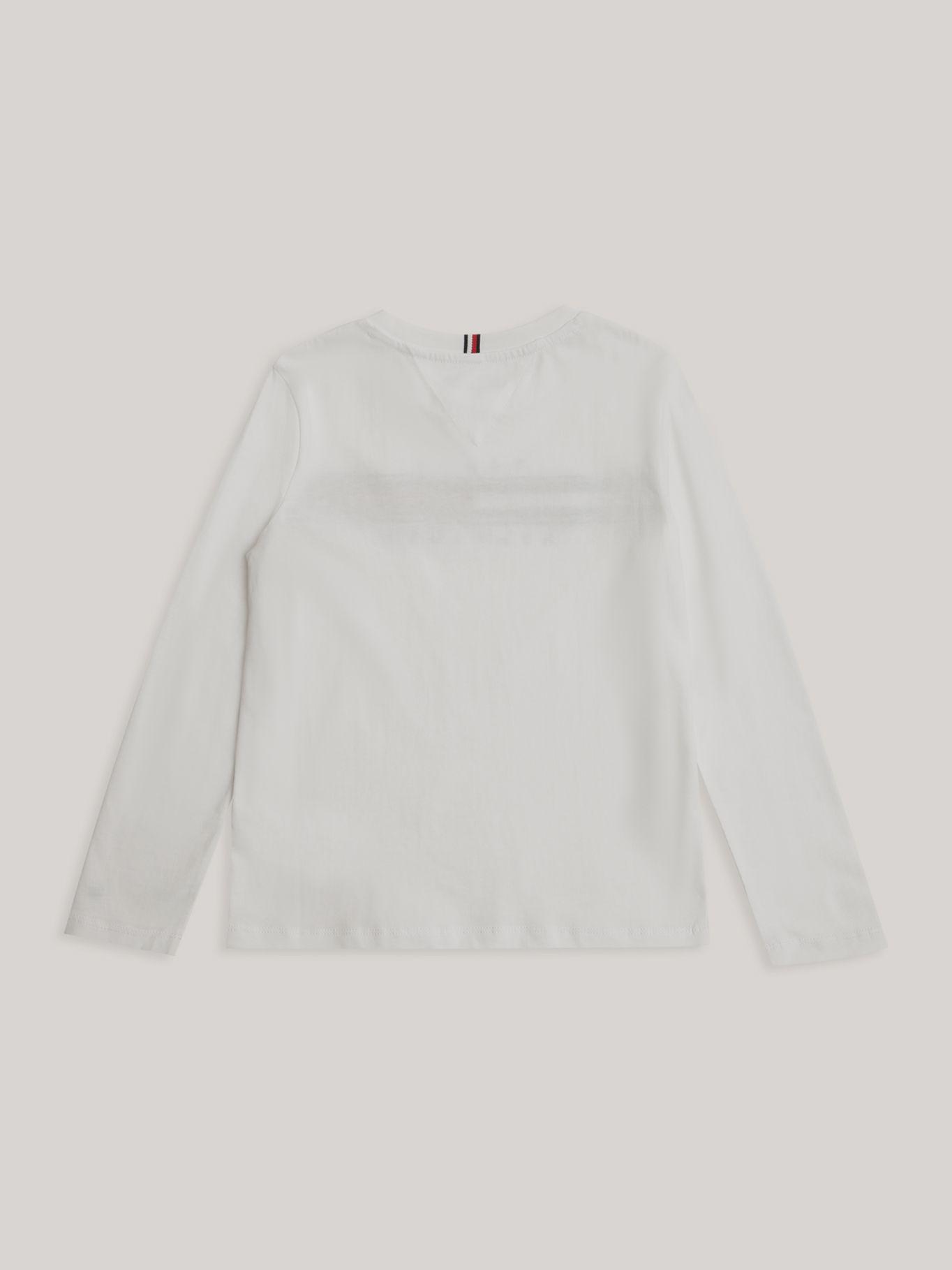 Polera De Niño Flag Rib Insert Gris Tommy Hilfiger-1