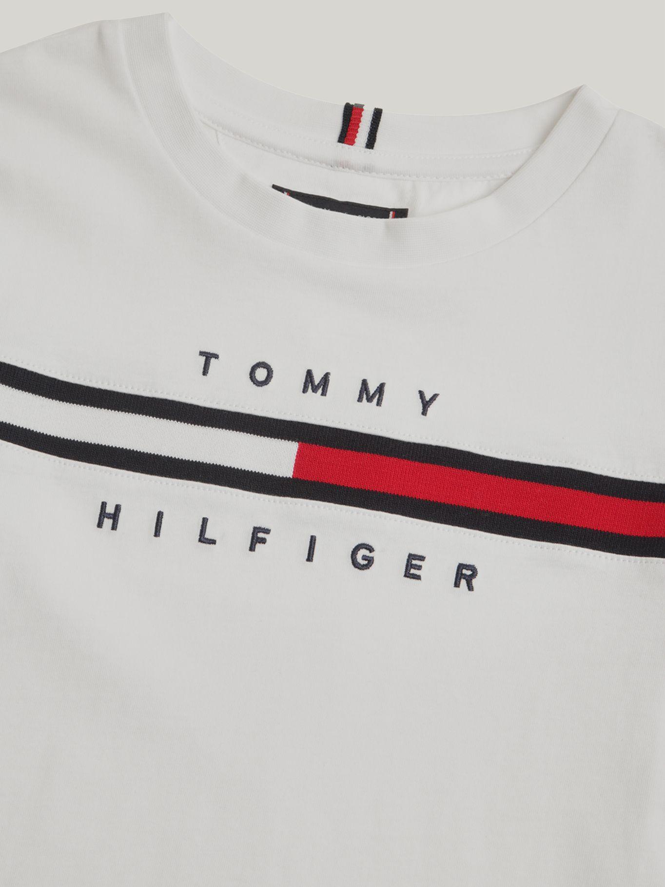 Polera De Niño Flag Rib Insert Gris Tommy Hilfiger-2