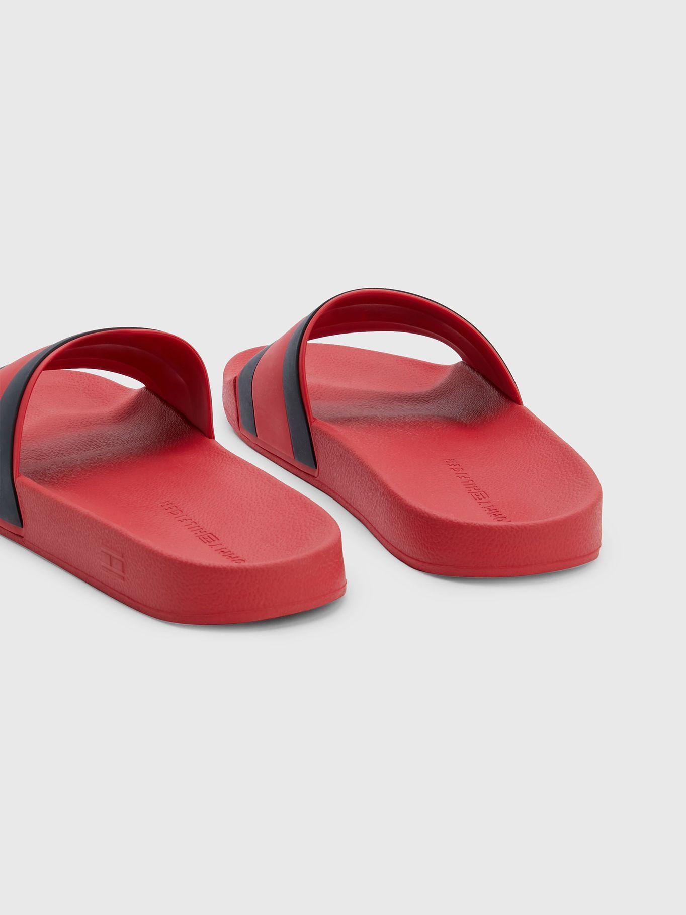 Sandalias Th Flag Logo Rojo Tommy Hilfiger-1
