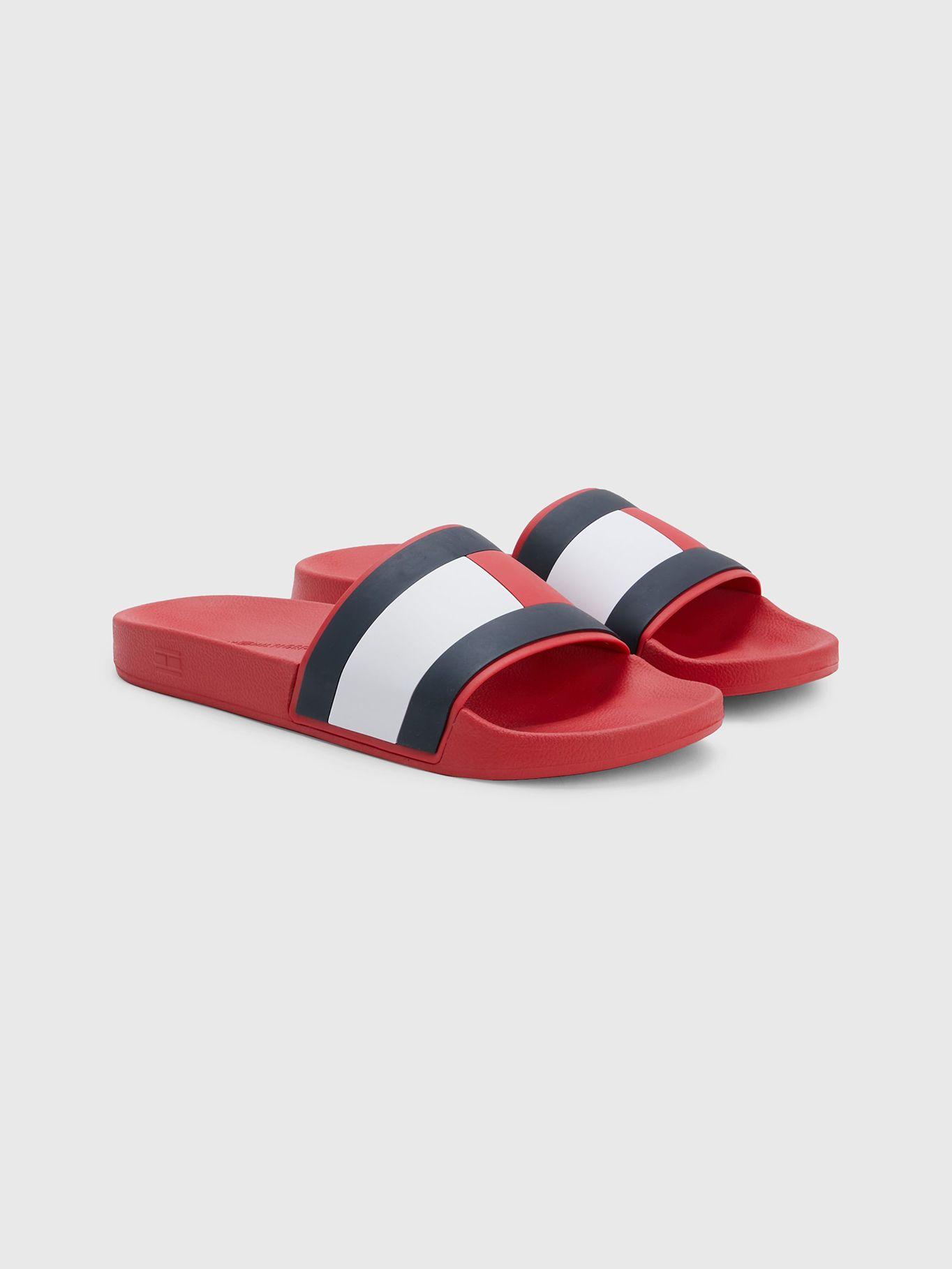Sandalias Th Flag Logo Rojo Tommy Hilfiger-0