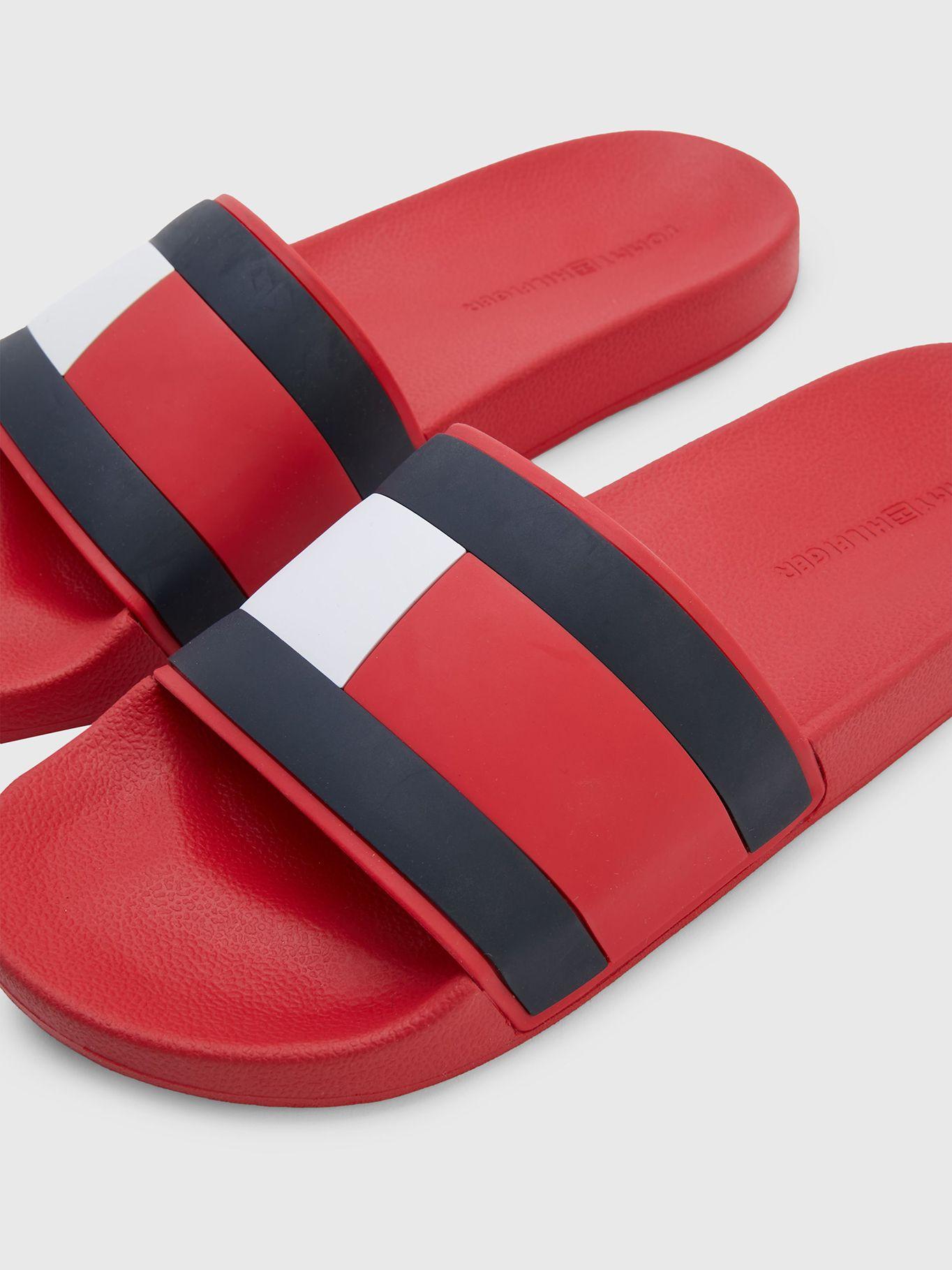Sandalias Th Flag Logo Rojo Tommy Hilfiger-2