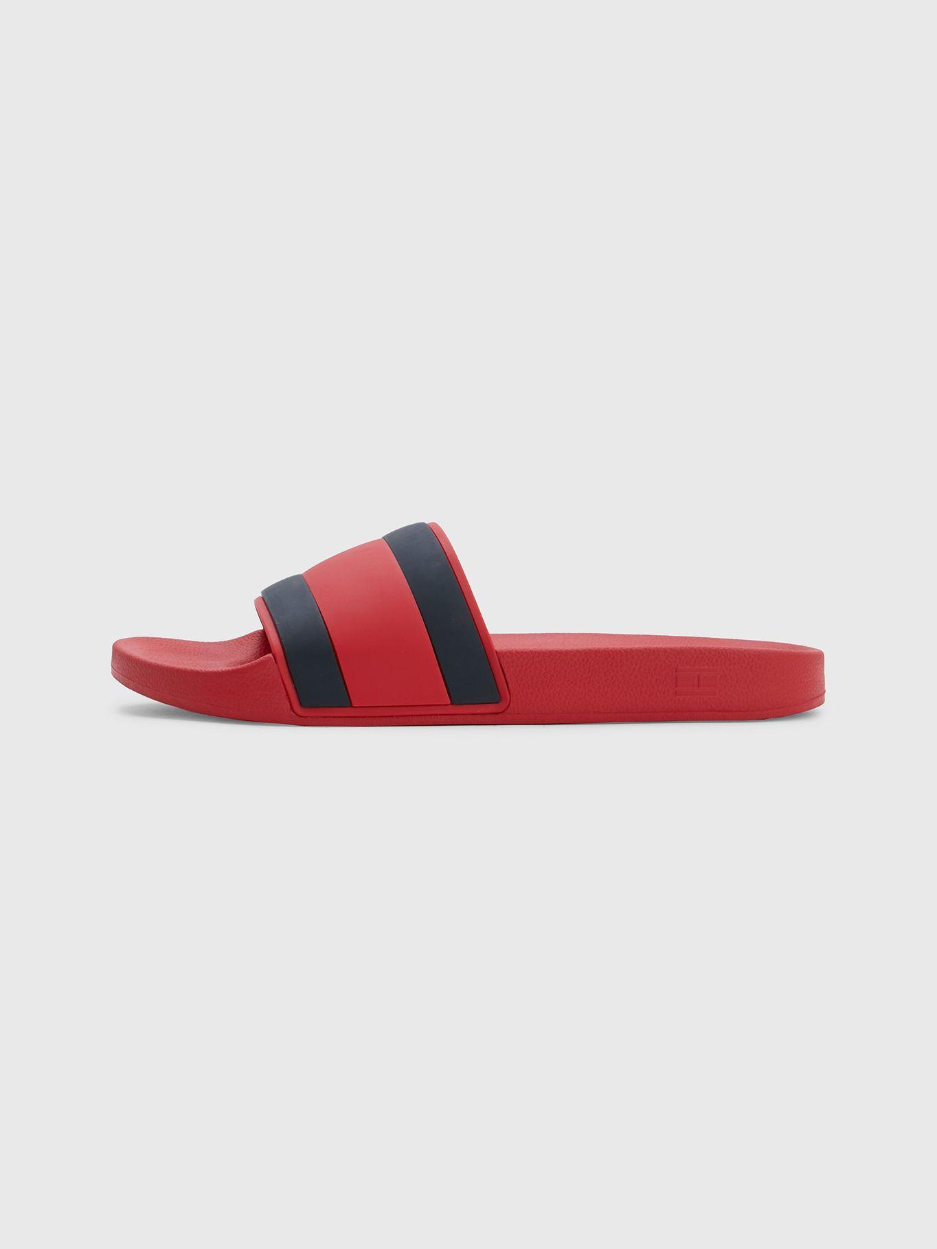 Sandalias Th Flag Logo Rojo Tommy Hilfiger-3