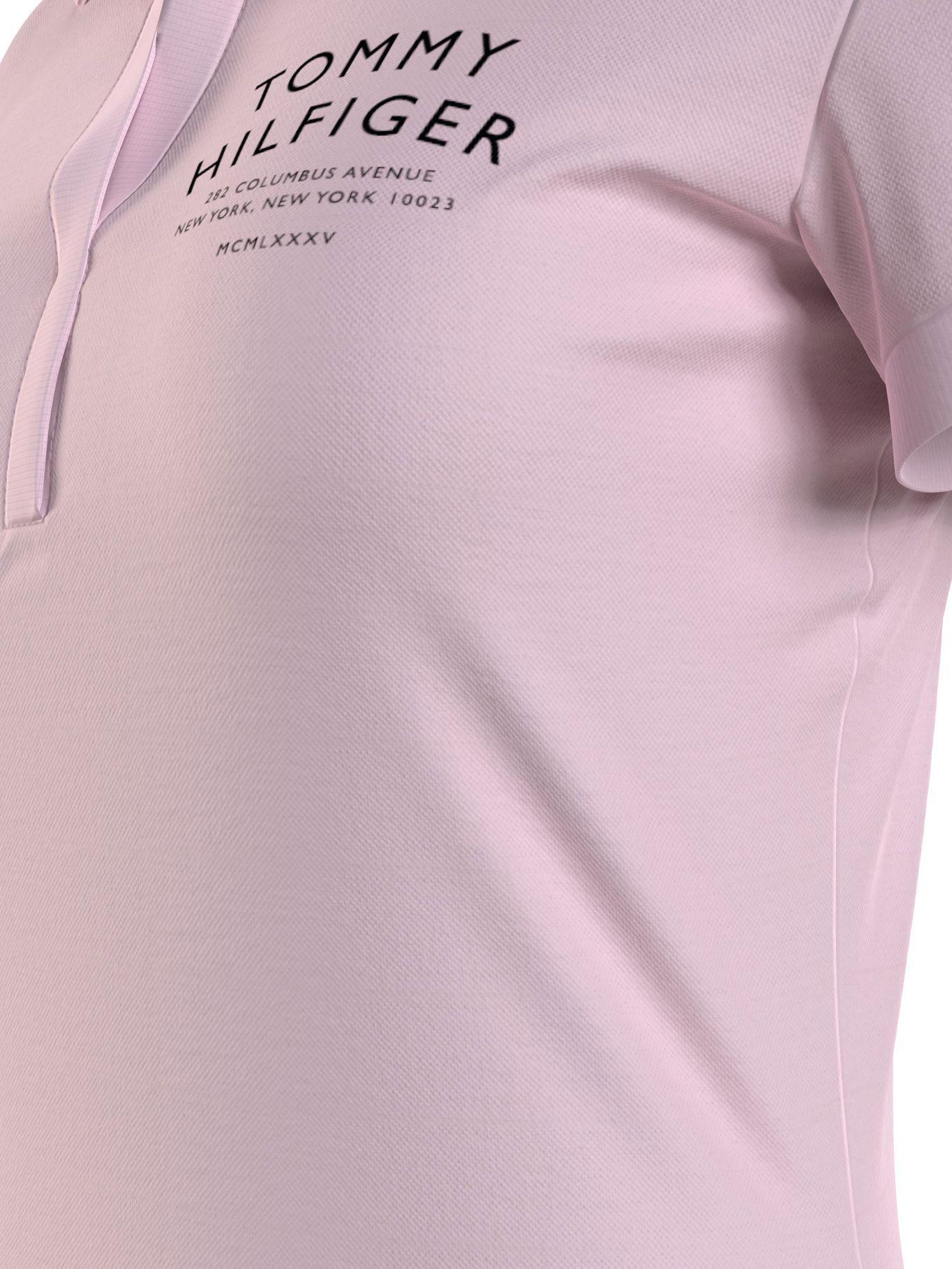 Polo Slim Fit Logo Text Lila Tommy Hilfiger MY2-3