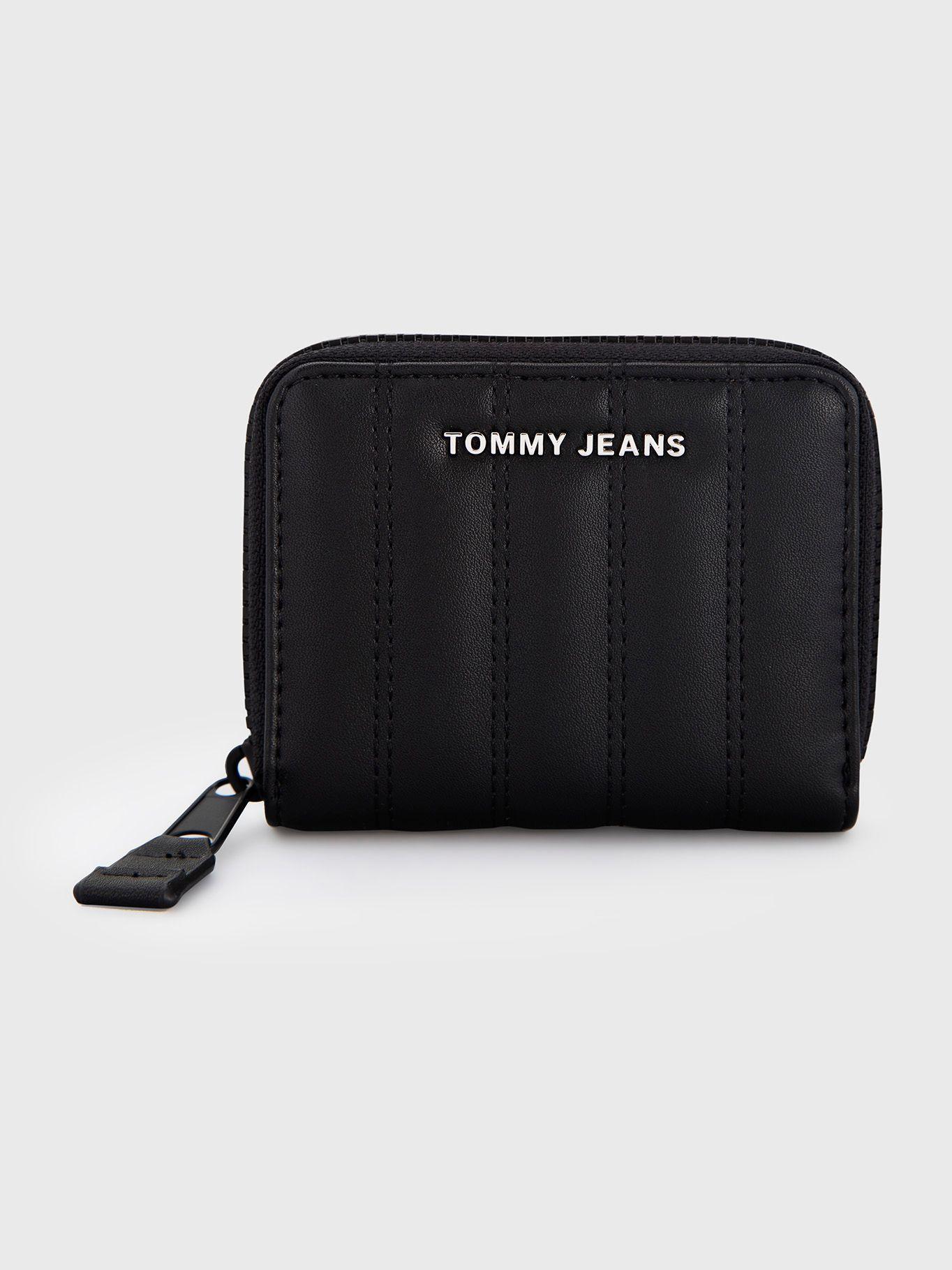 Billetera Small Acolchada Con Cierre Negro Tommy Hilfiger-0