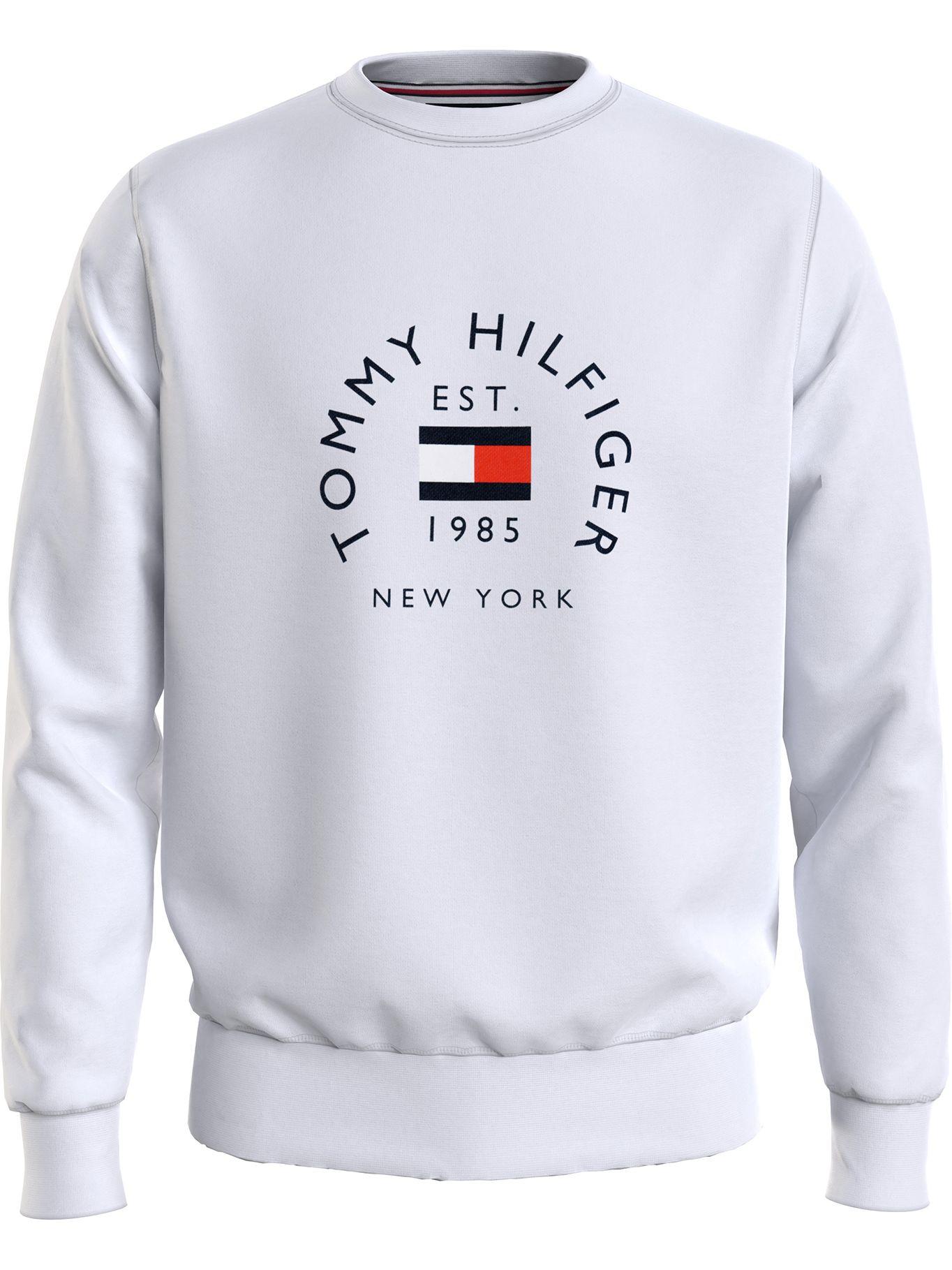 Polerón Flag Arch Logo Blanco Tommy Hilfiger-0