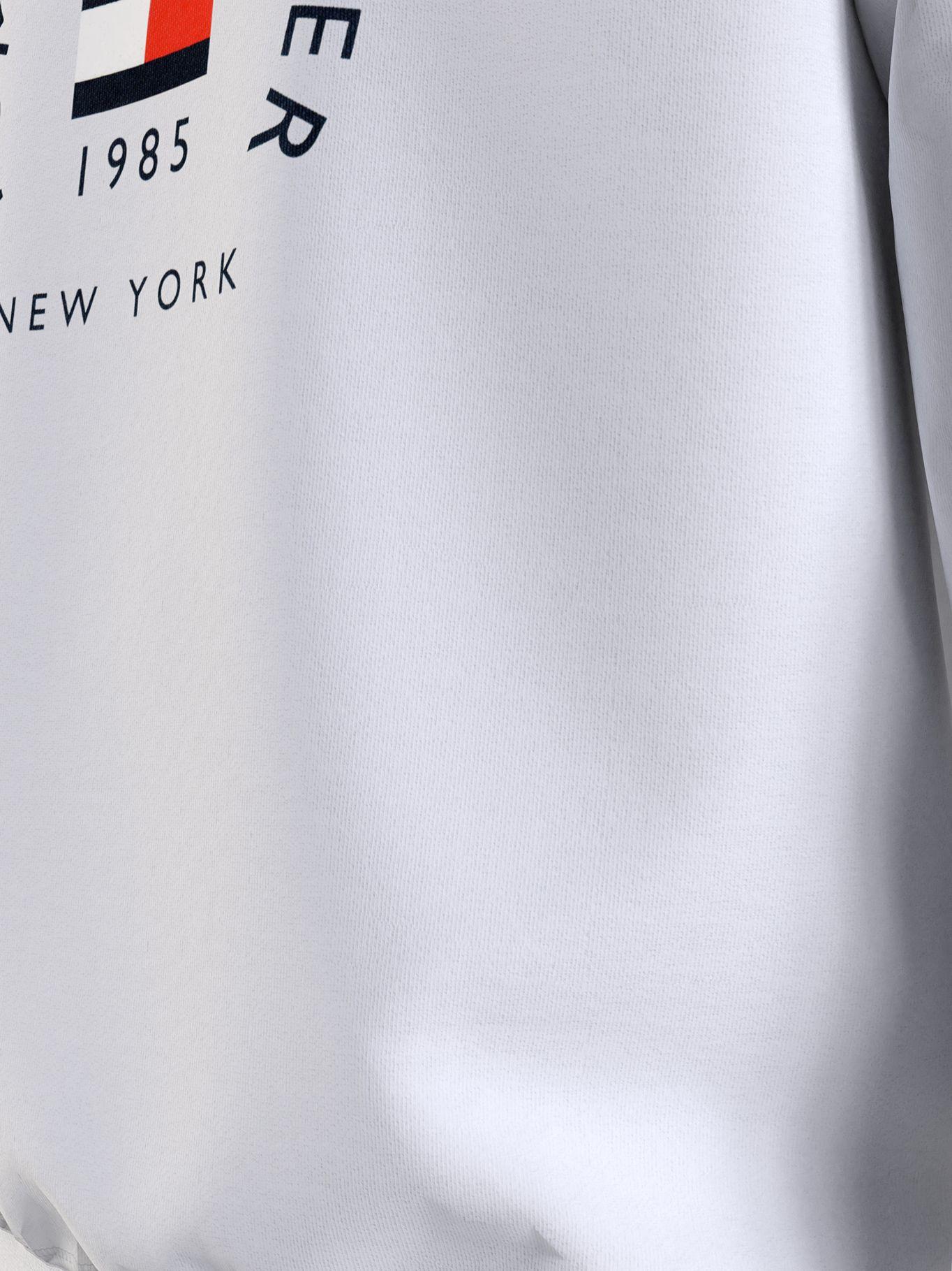 Polerón Flag Arch Logo Blanco Tommy Hilfiger-4