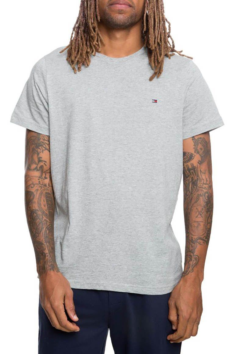 Pijama Manga Corta Con Logo Gris Tommy Hilfiger-0