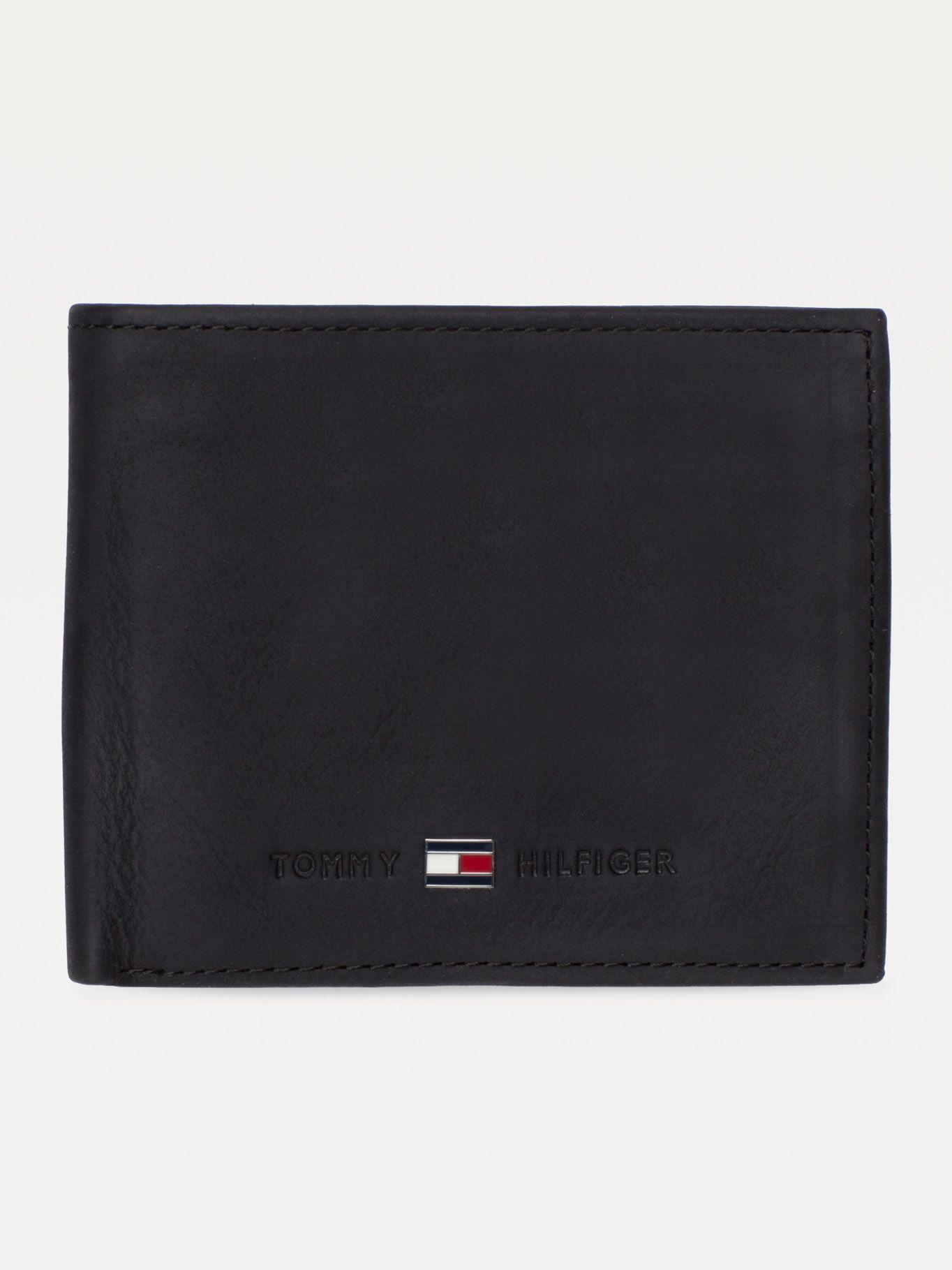 Billetera Johnson De Cuero Negro Tommy Hilfiger-0