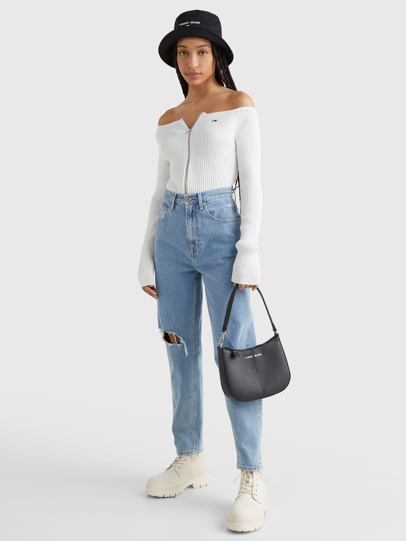 Bolso Femme Con Logo Metálico Negro Tommy Hilfiger-4