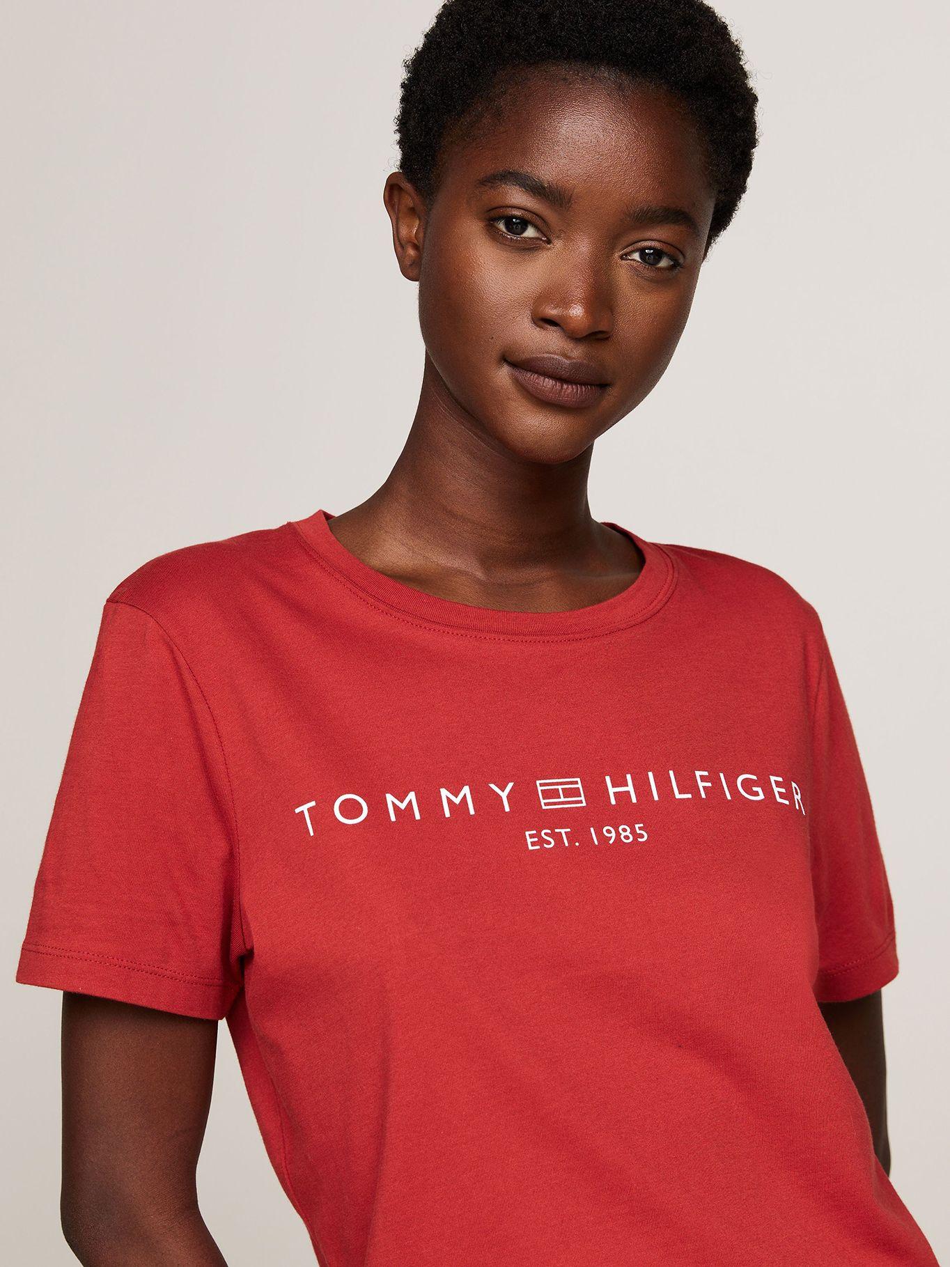 Polera Signature Con Logo Rojo Tommy Hilfiger-3