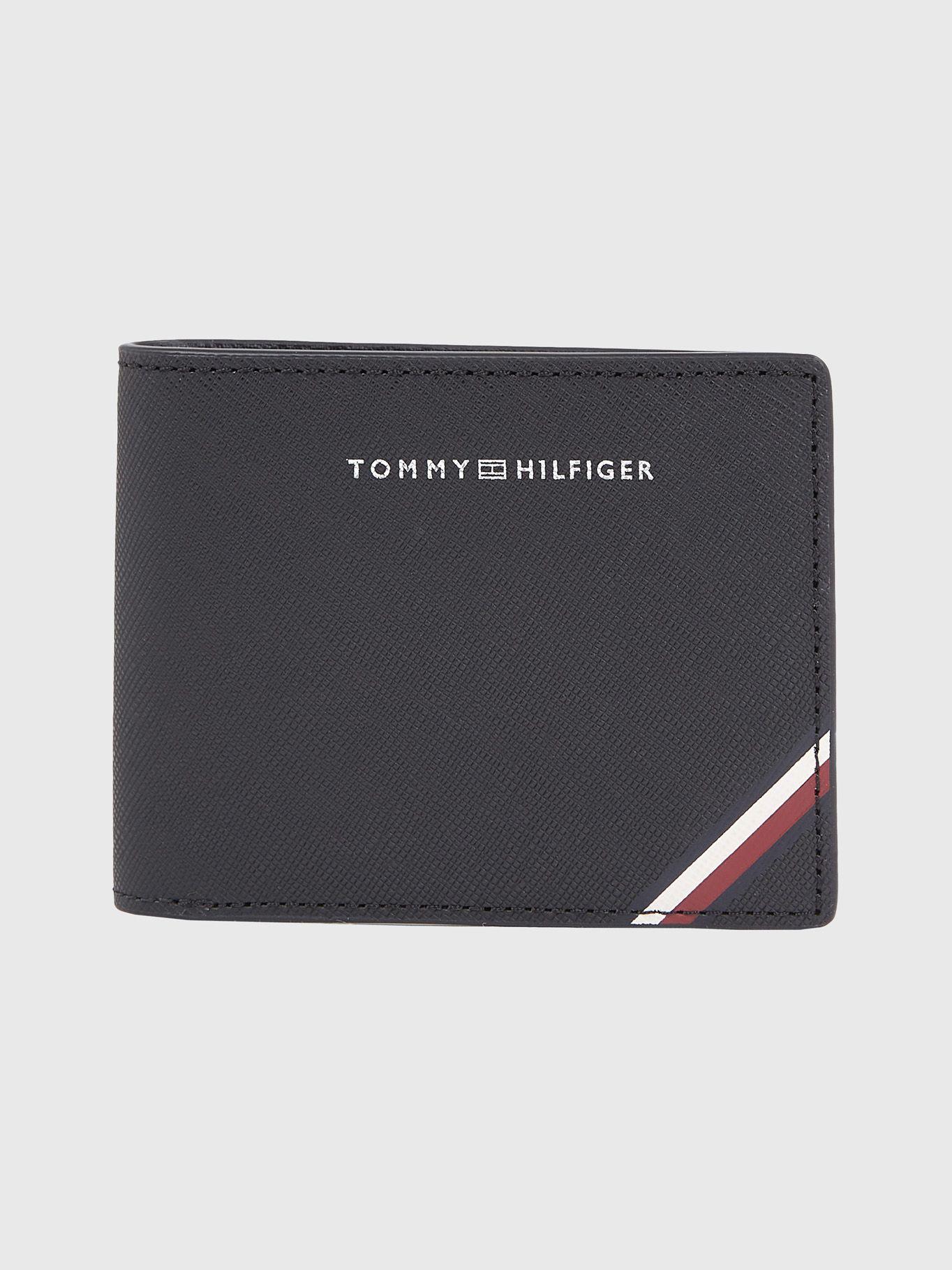 Billetera De Cuero Central Logo Negro Tommy Hilfiger-0