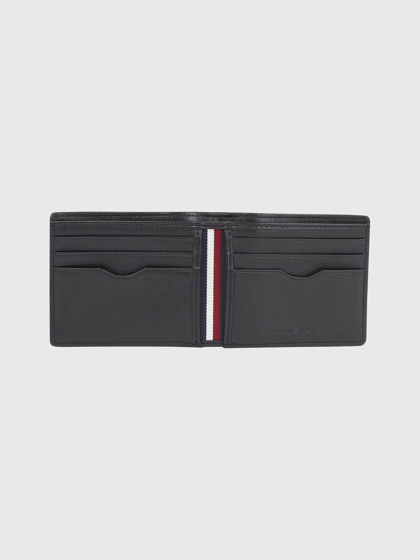Billetera De Cuero Central Logo Negro Tommy Hilfiger-2