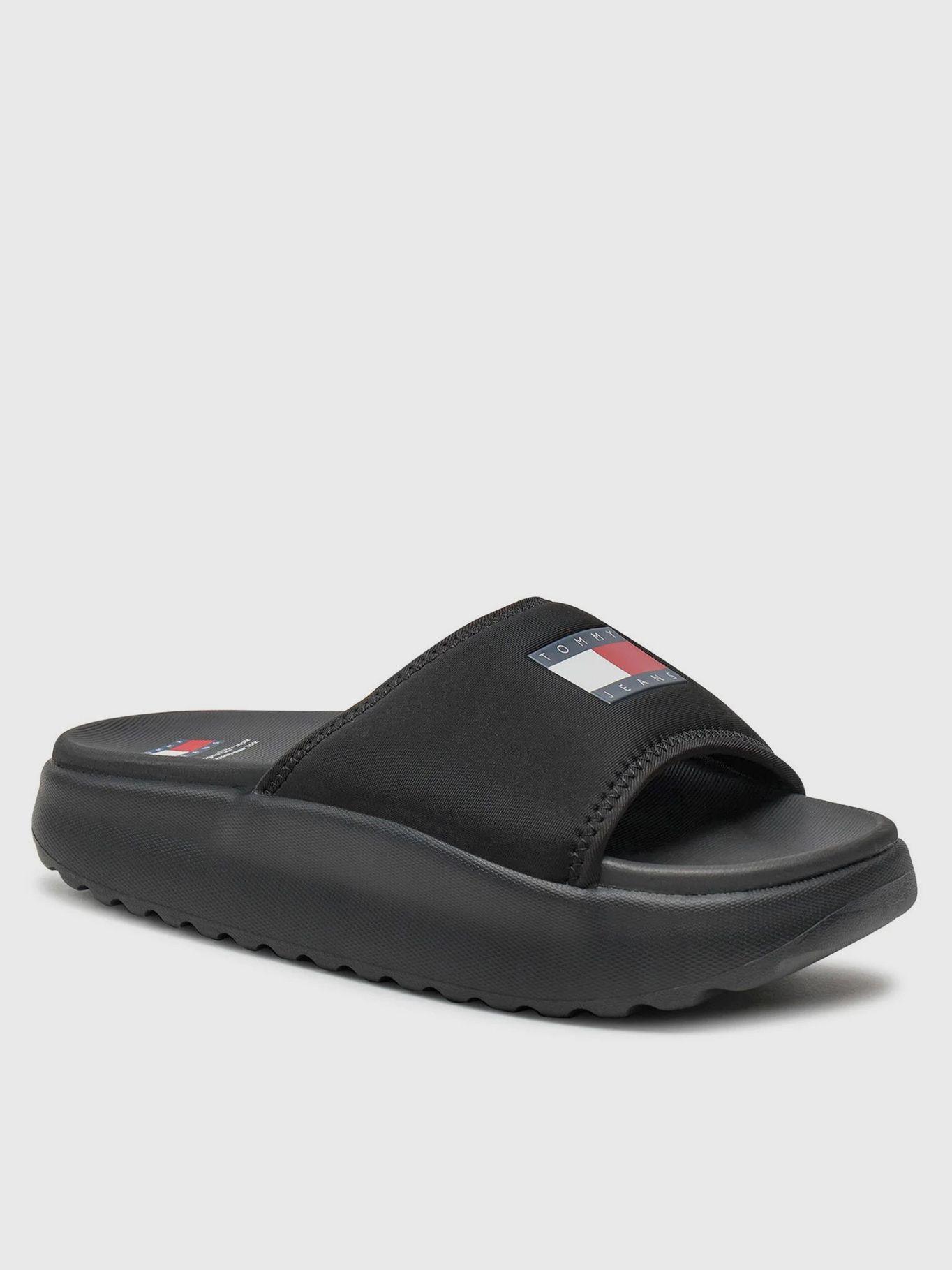 Sandalia Chunky Para Piscina Negro Tommy Hilfiger-0