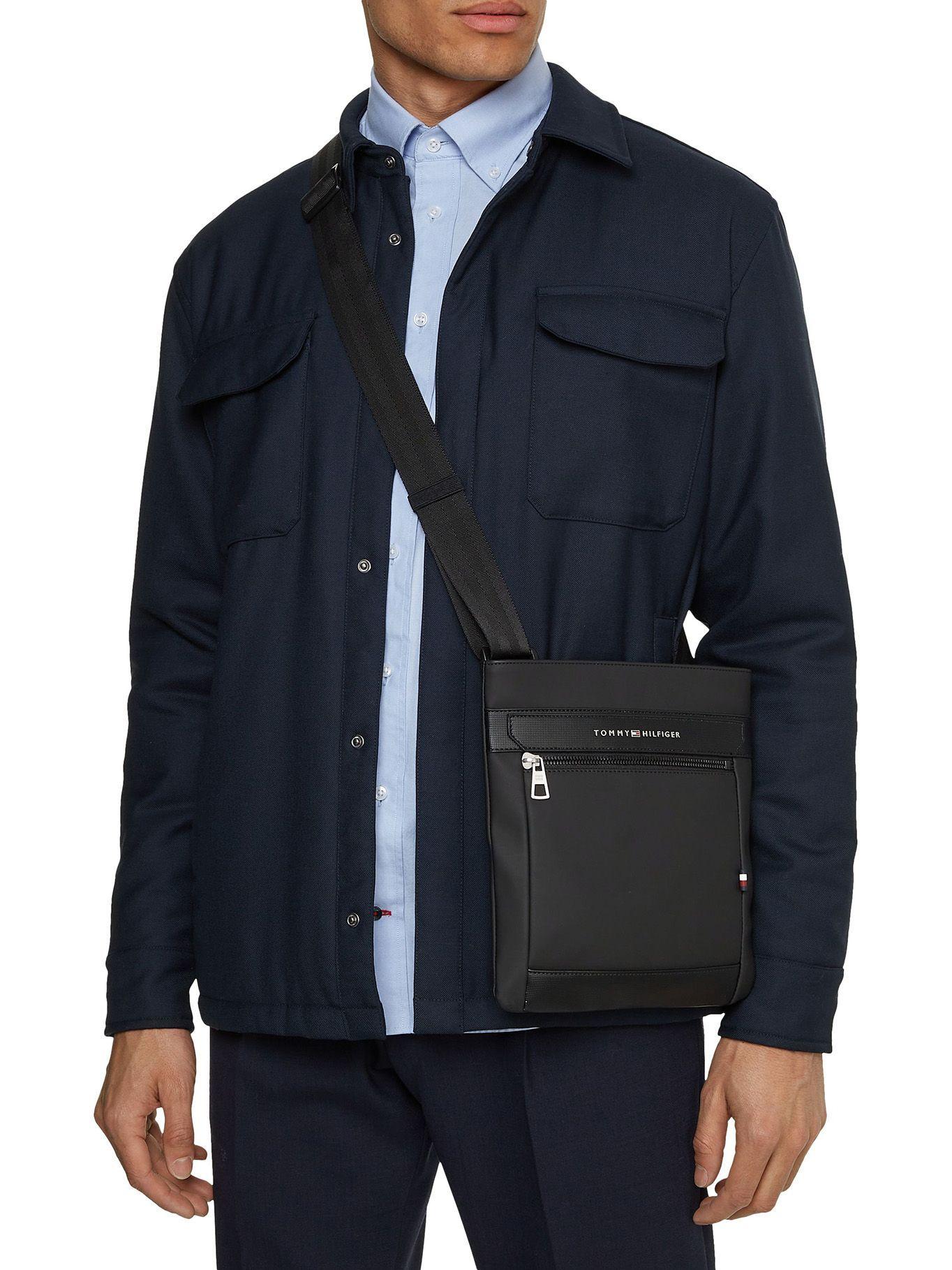 Bolso Crossover Casual Con Logo Negro Tommy Hilfiger-4