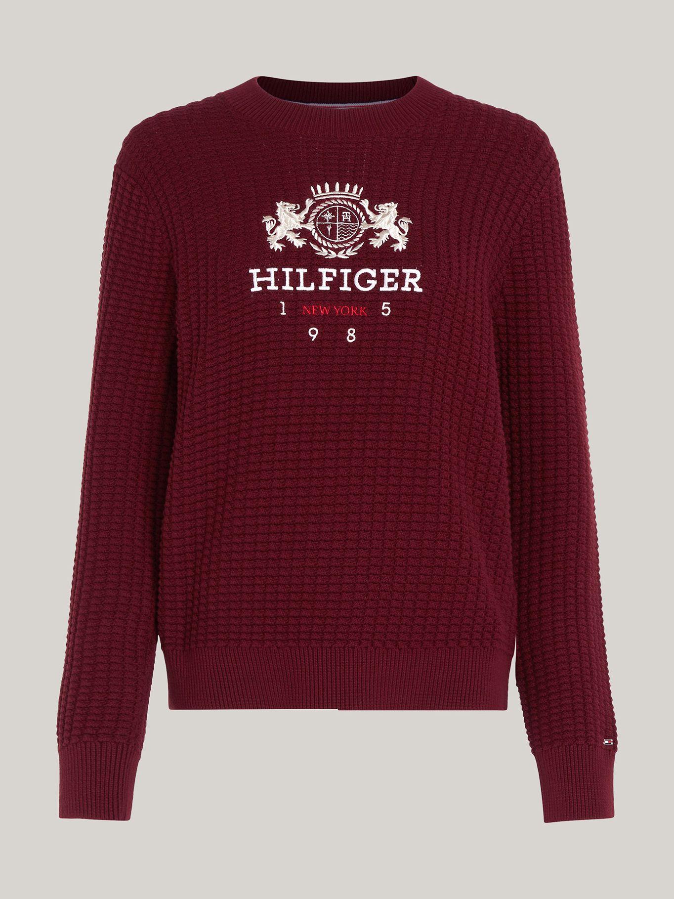 Sweater Con Logo Varsity Crest Rojo Tommy Hilfiger-4