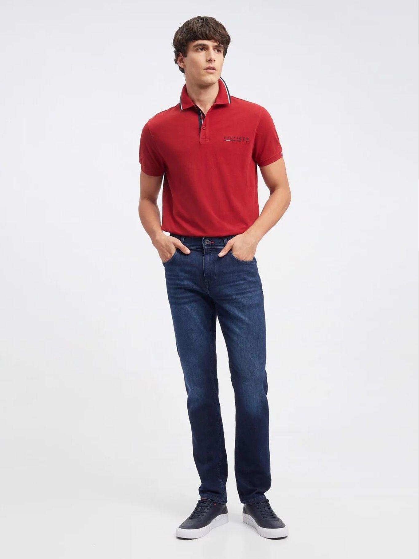Polo Im Con Logo Bordado Rojo Tommy Hilfiger-1