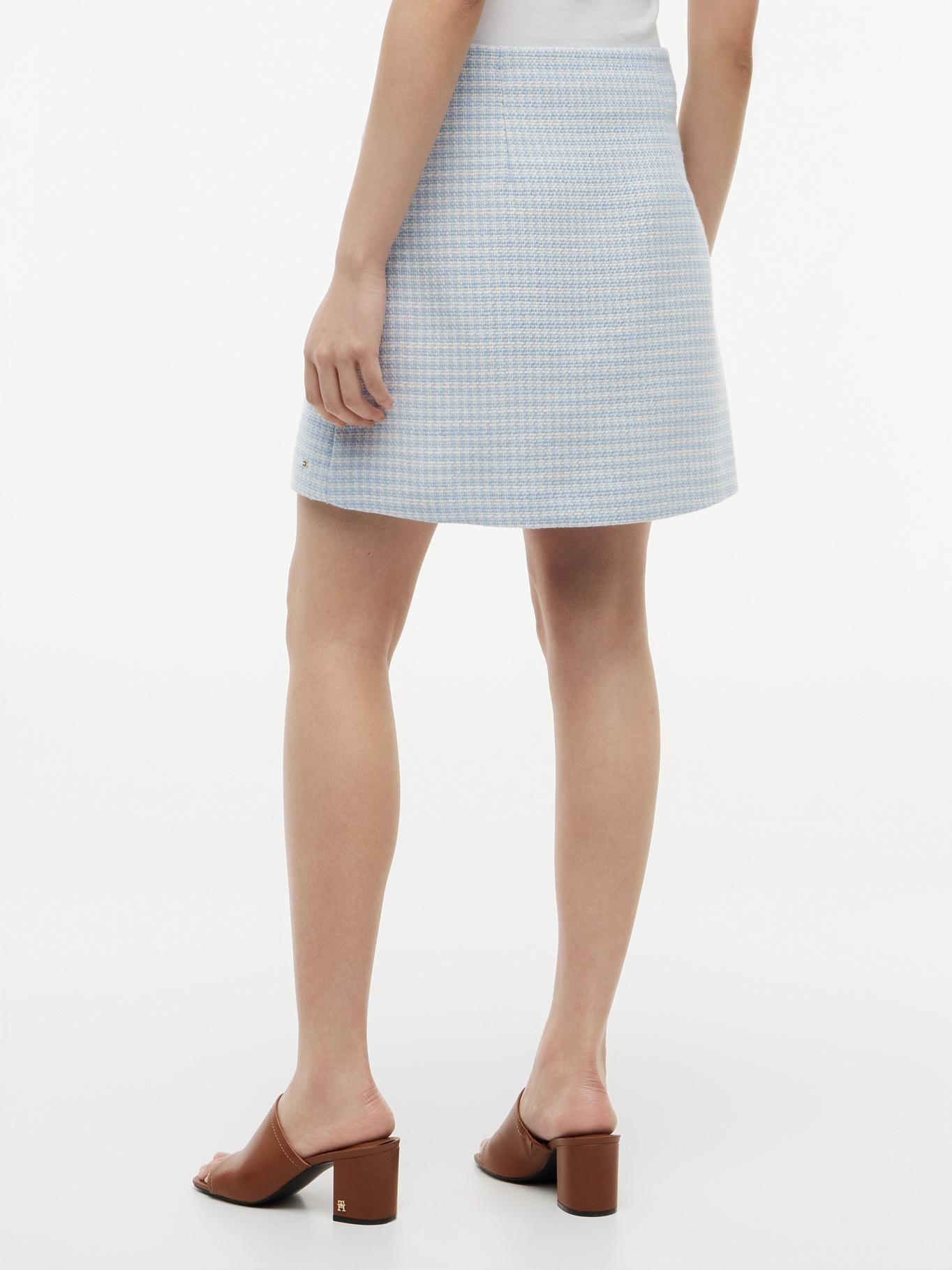 Falda Tweed Con Logo-2