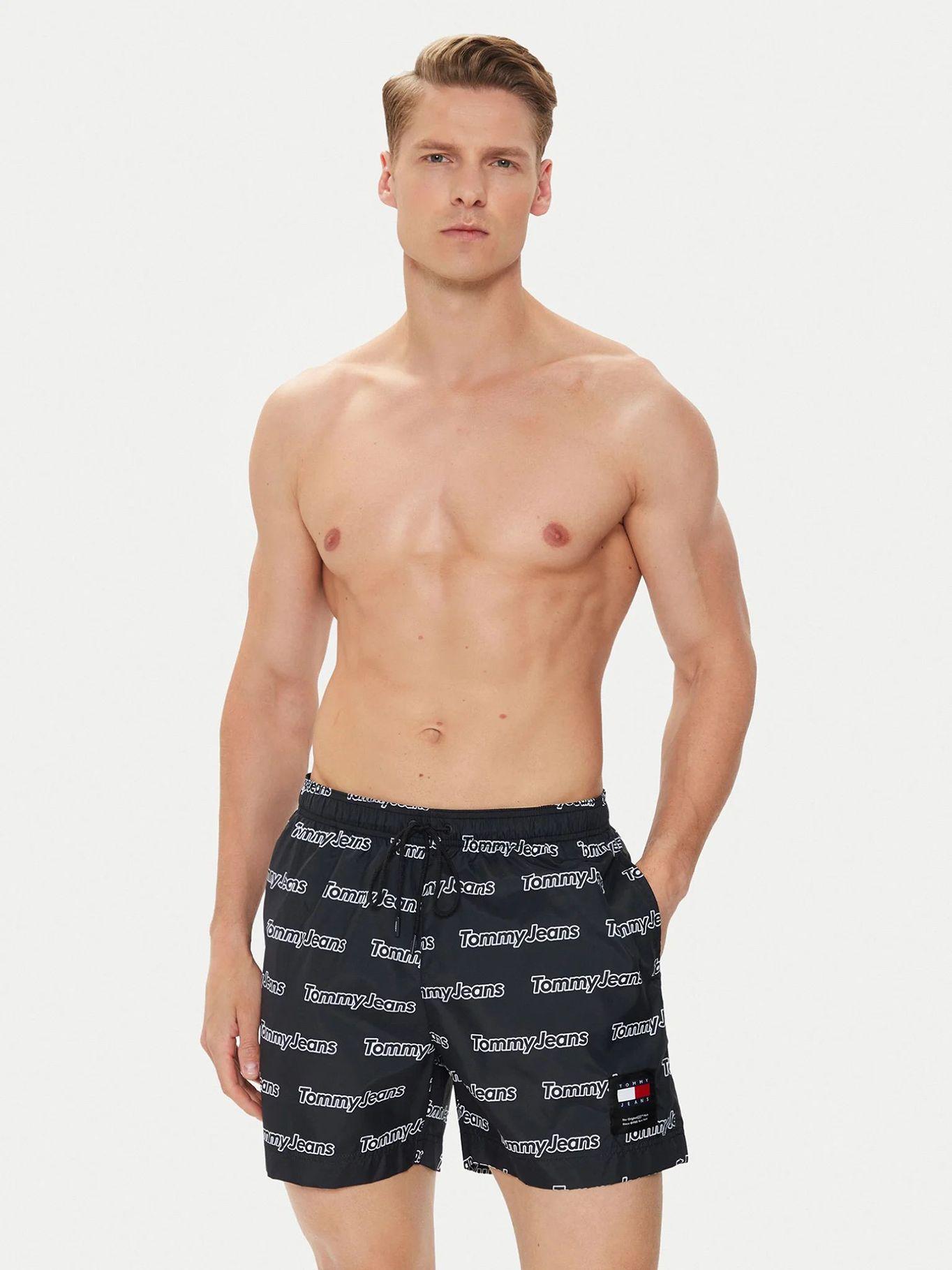 Traje De Baño Heritage Medio Negro Tommy Hilfiger-1