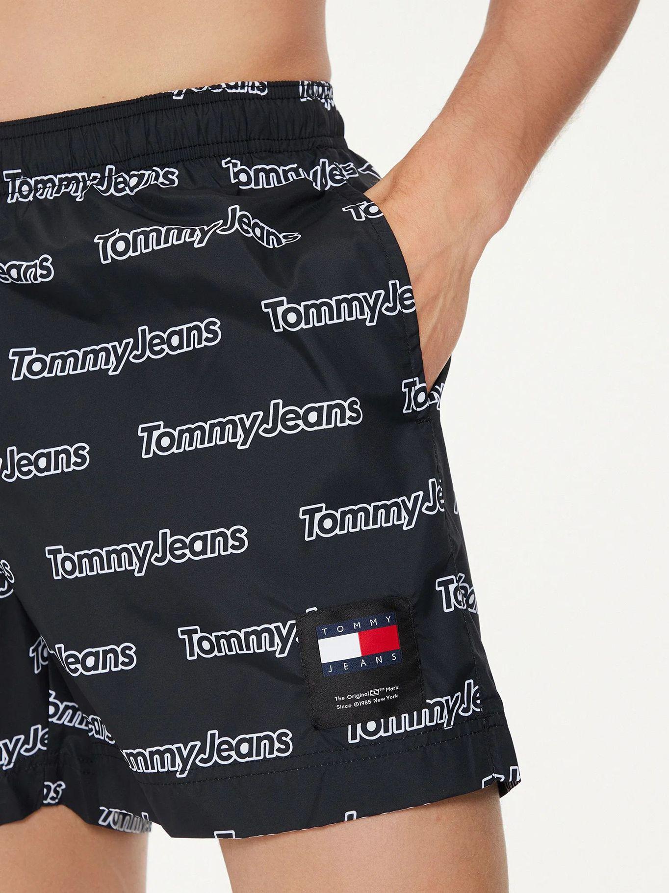 Traje De Baño Heritage Medio Negro Tommy Hilfiger-3