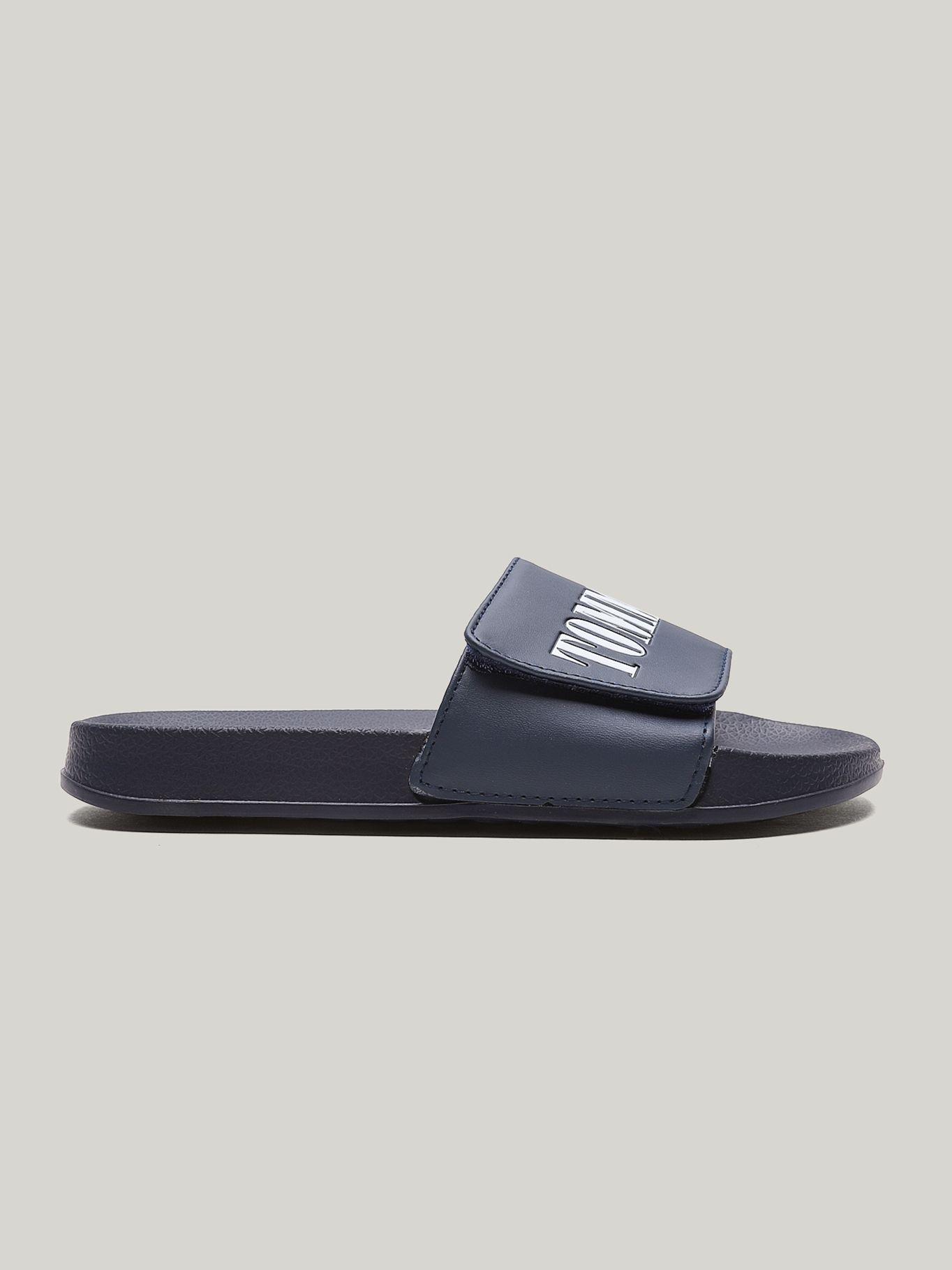 Sandalias Solid Con Logo Azul Tommy Hilfiger-4