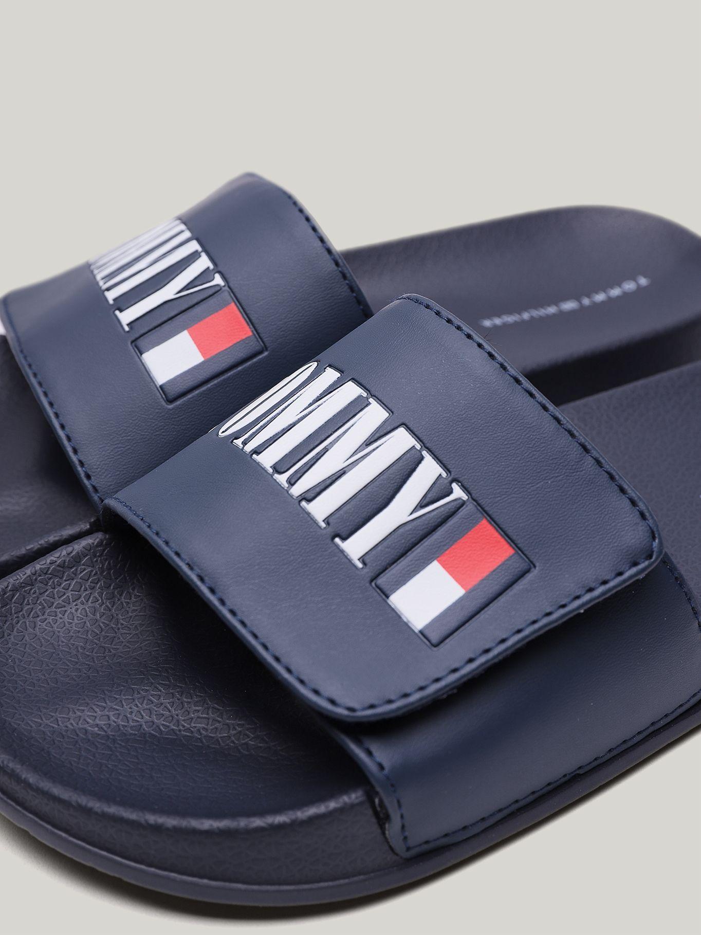 Sandalias Solid Con Logo Azul Tommy Hilfiger-6