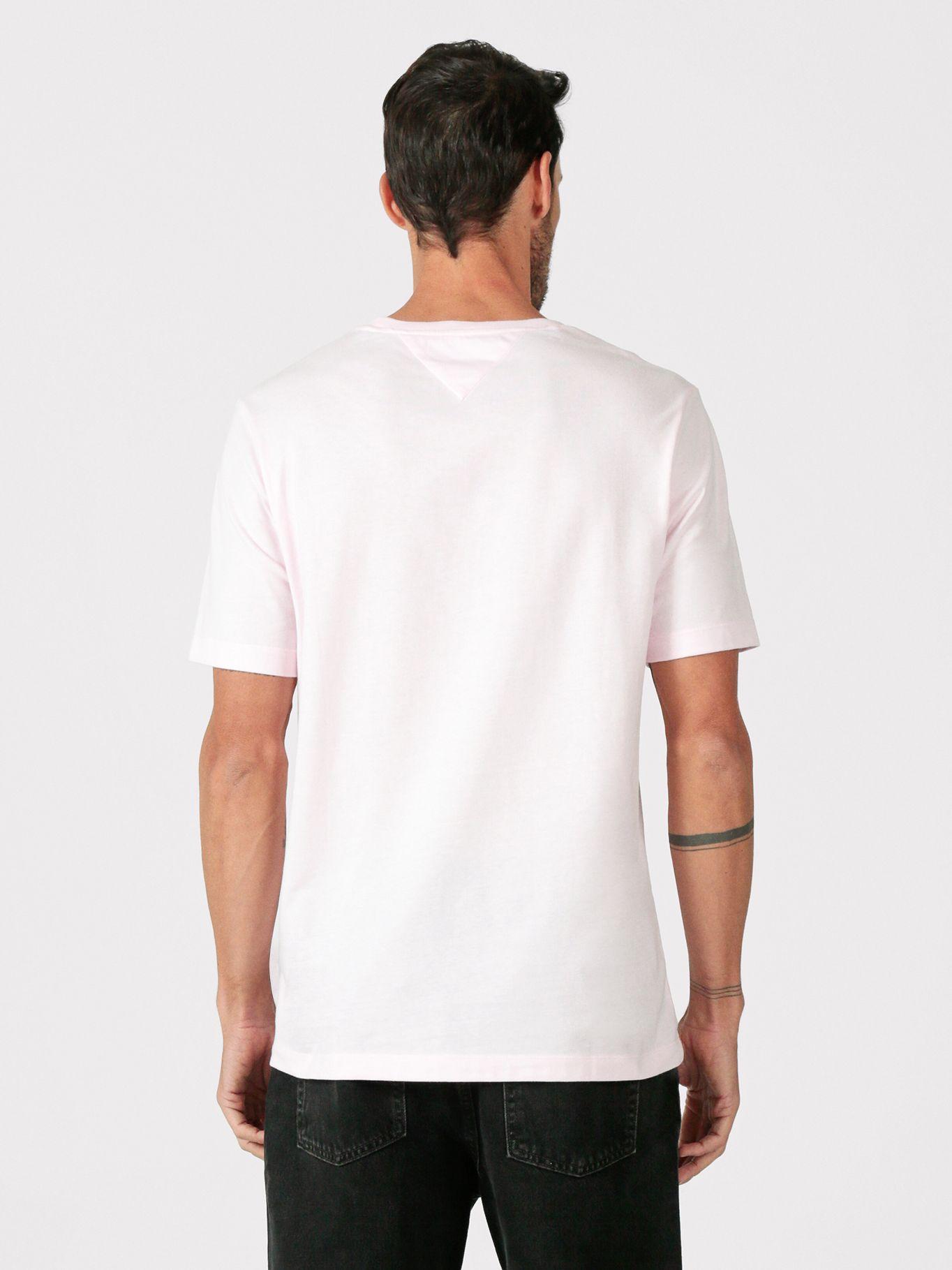 Polera Essential Solid Pocket Rosado Tommy Hilfiger-3