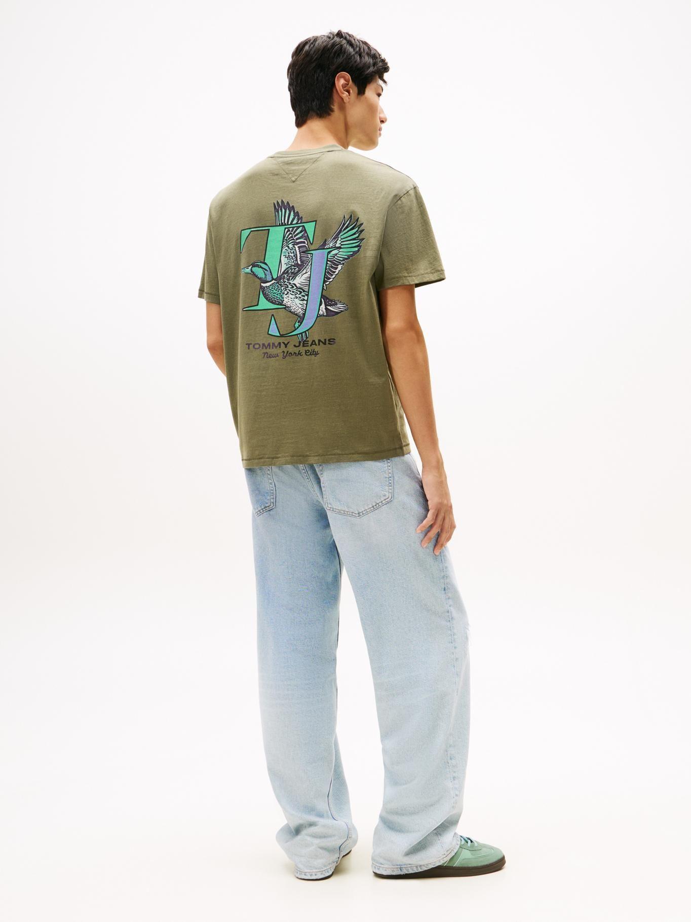 Polera Relaxed Fit Novelty Logo Verde Tommy Jeans-2