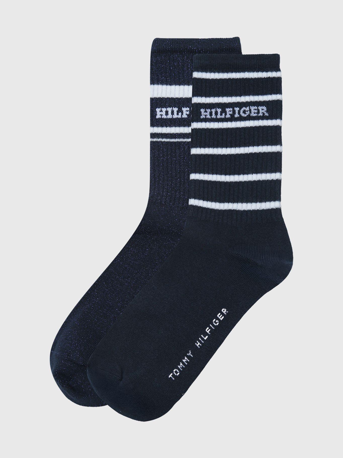 Pack De 2 Calcetines De Rayas Azul Tommy Hilfiger-0
