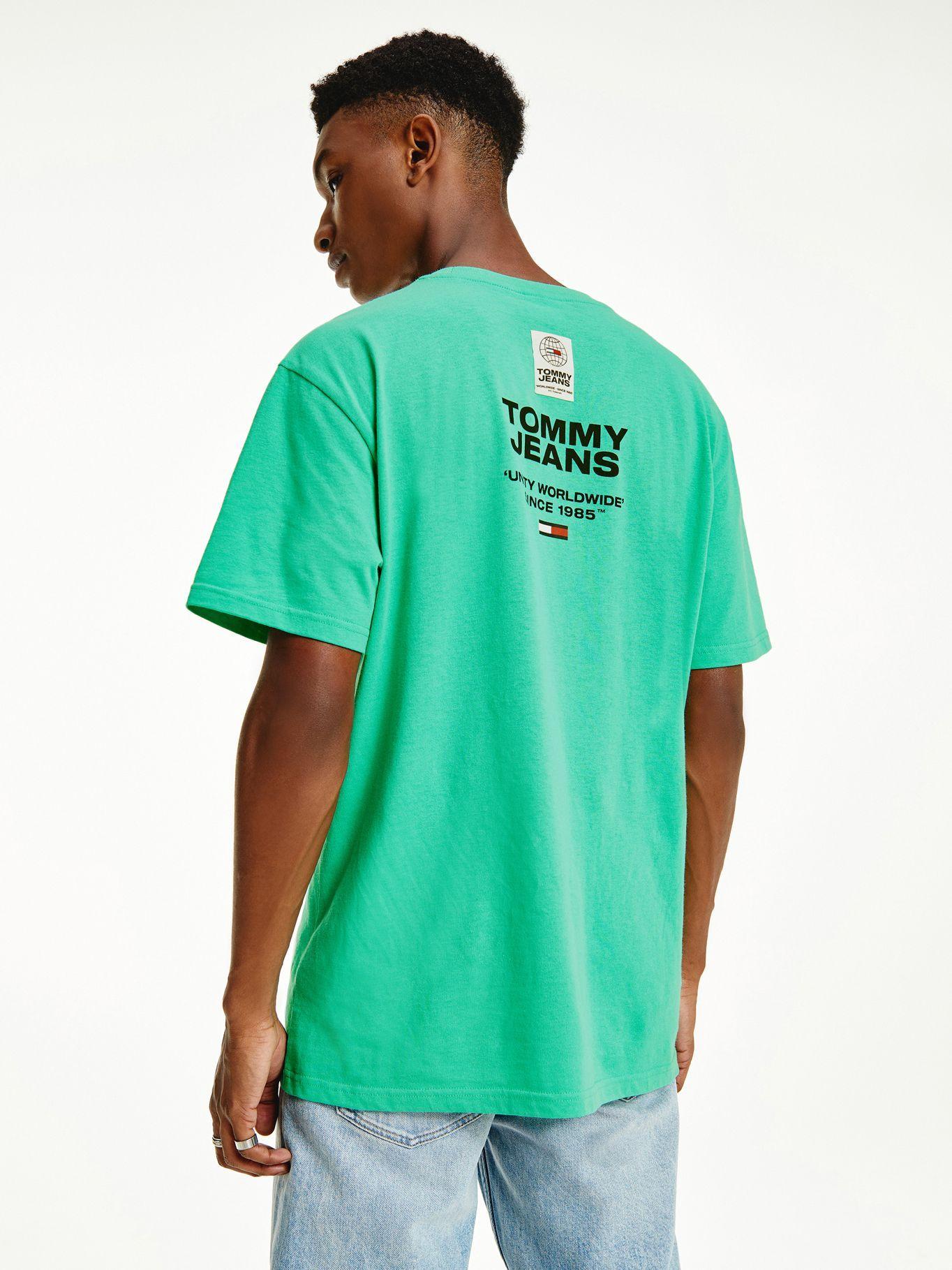 Polera Logos Unity Verde Tommy Jeans M2-1