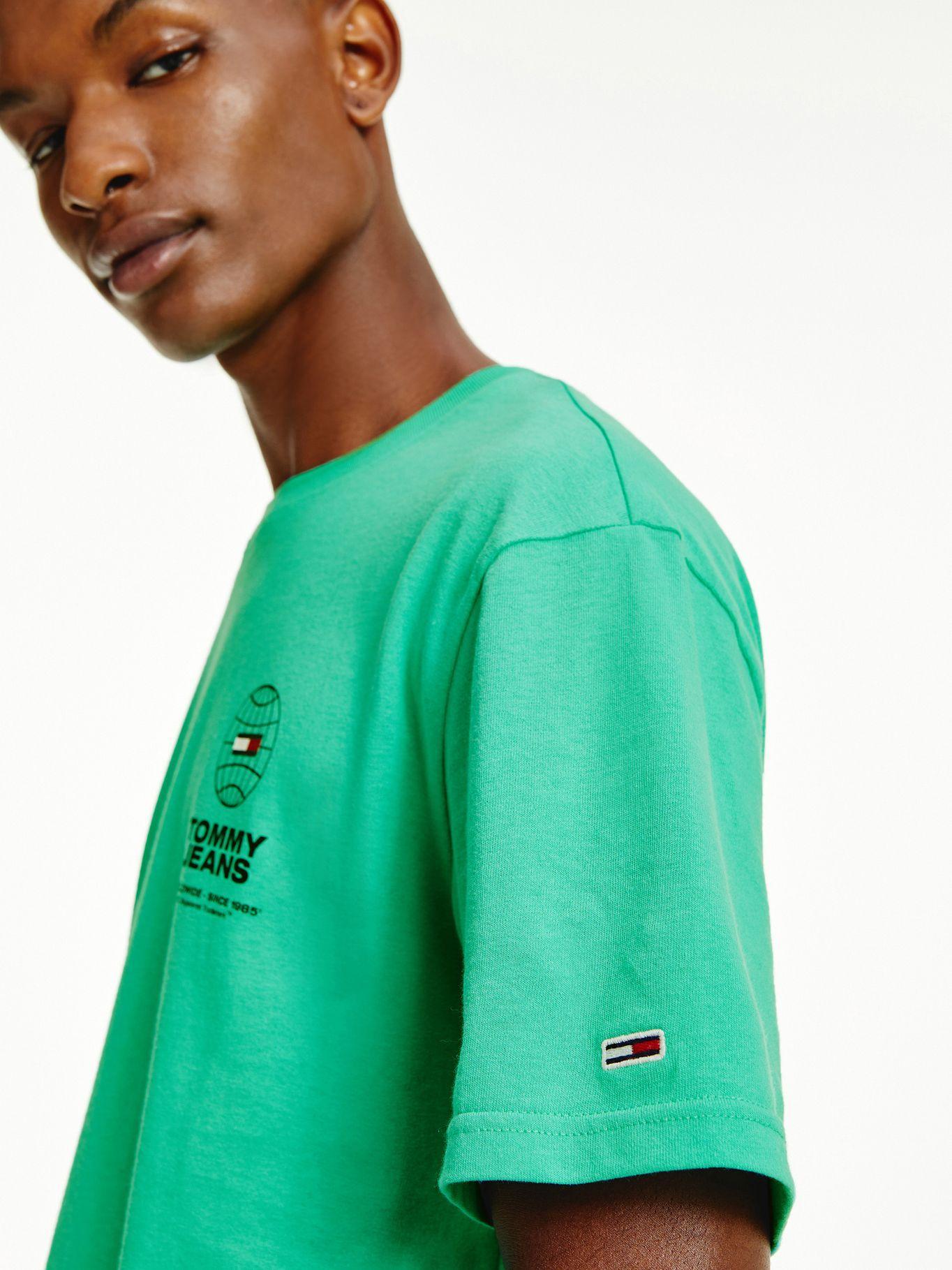 Polera Logos Unity Verde Tommy Jeans M2-2