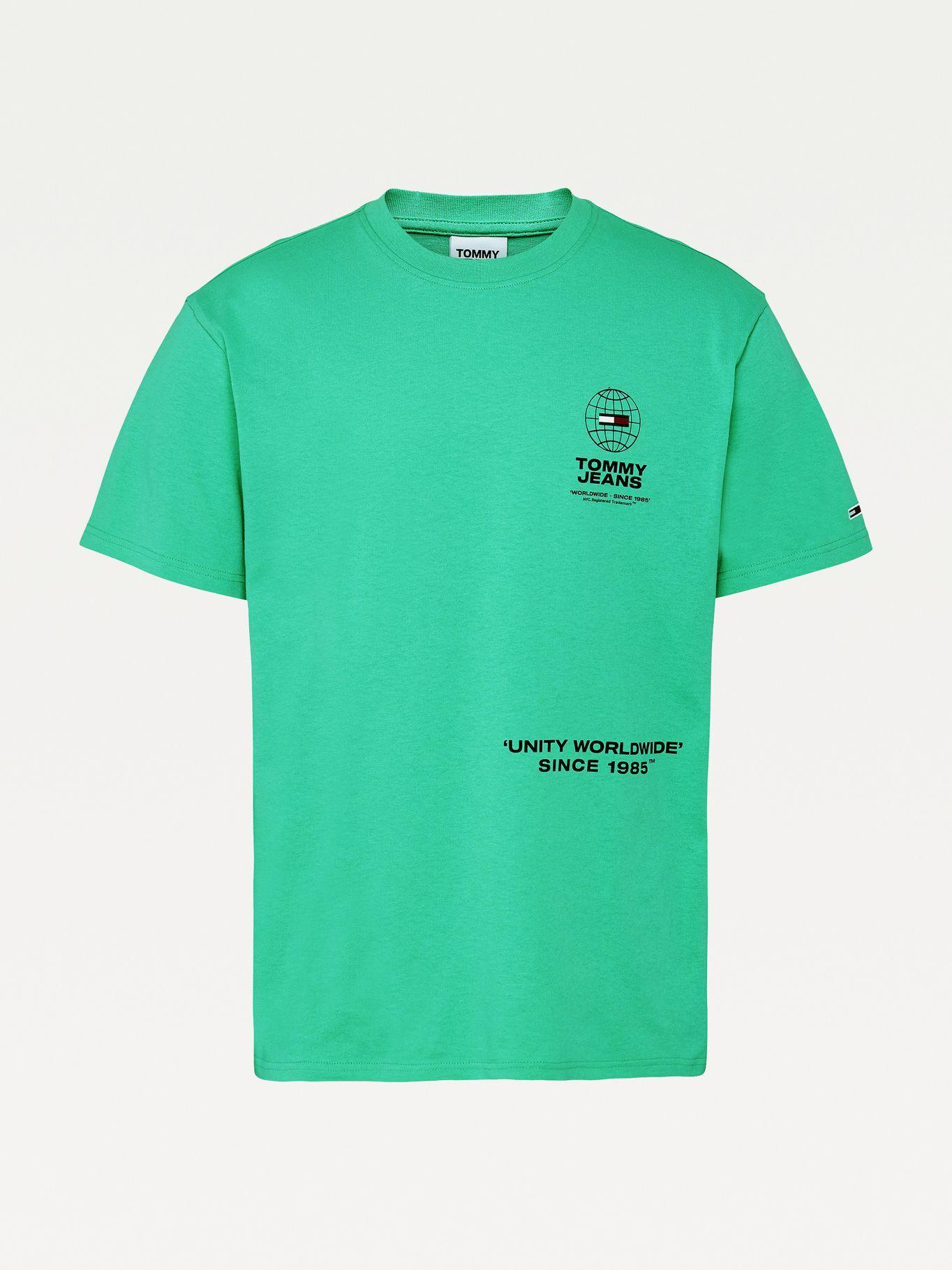 Polera Logos Unity Verde Tommy Jeans M2-3