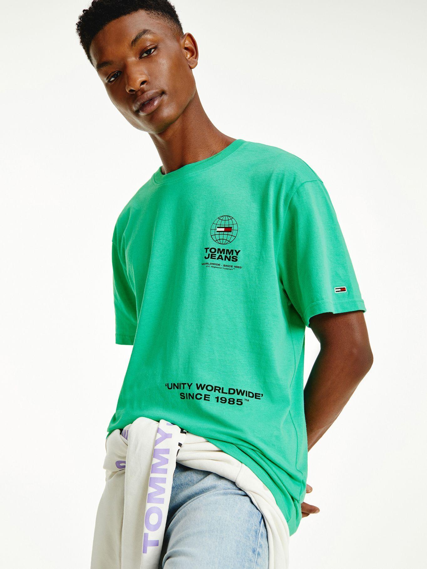 Polera Logos Unity Verde Tommy Jeans M2-0